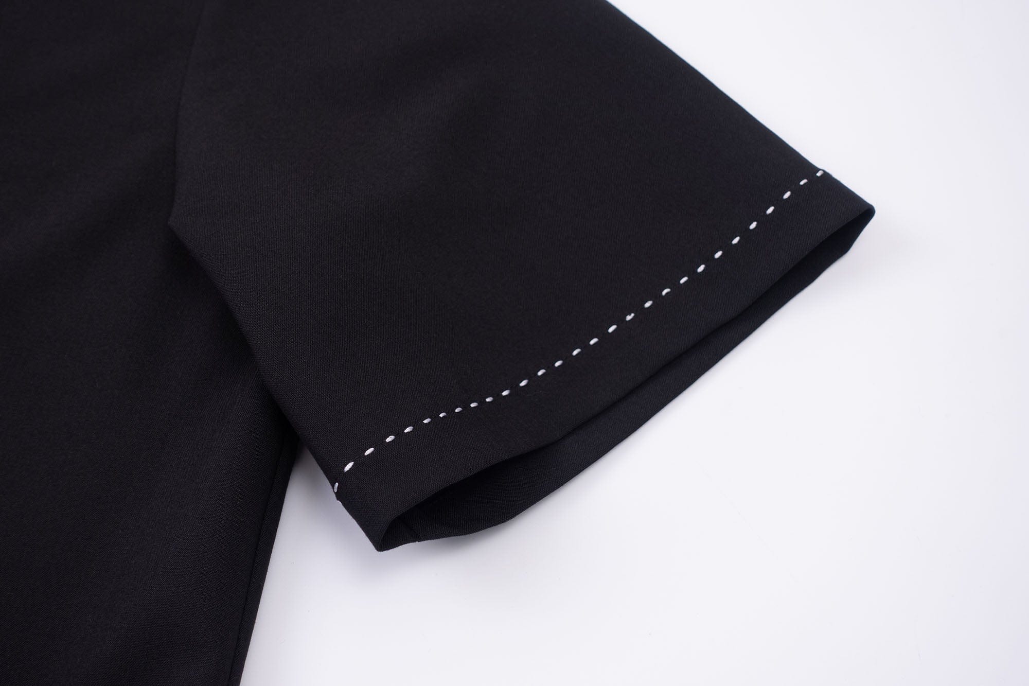 IN EXISTENCE Contrast-Panel Stitch Half Shirt, premium urban and streetwear designers apparel on PROJECTISR.com, IN EXISTENCE