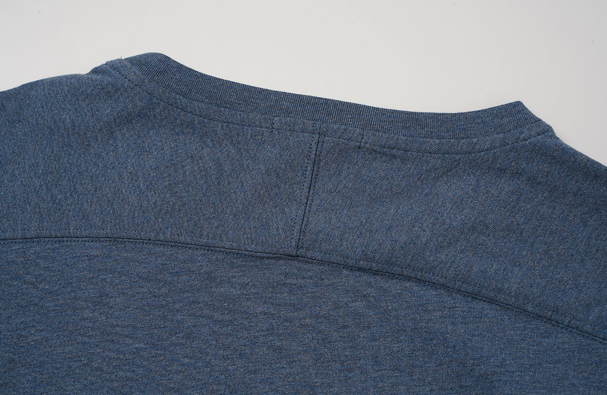 BOTANICA Hand-Painted Deconstructed Raglan Long-Sleeve Tee