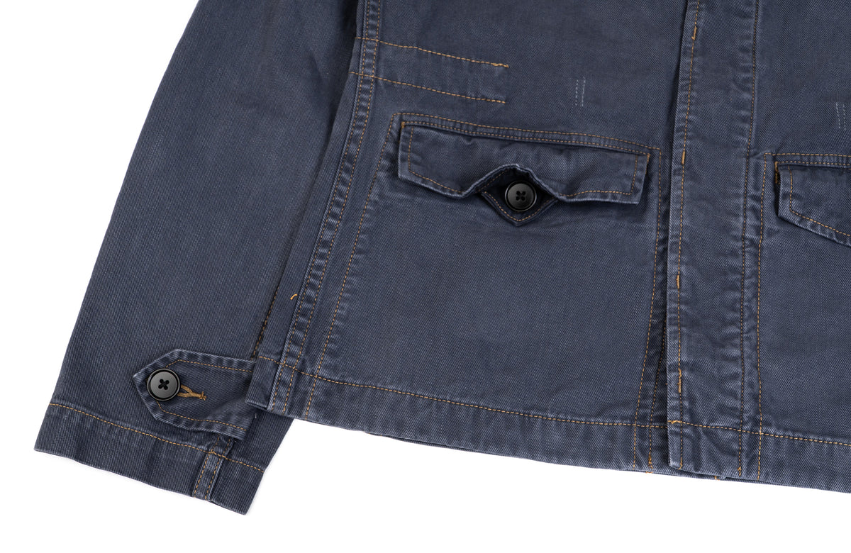 IN EXISTENCE Washed Faded Military Jacket