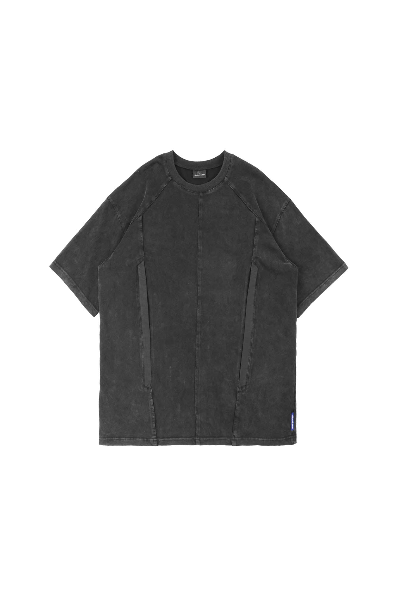 SILENSTORM Washed Paneled Side Pocket T-Shirt, premium urban and streetwear designers apparel on PROJECTISR.com, SILENSTORM