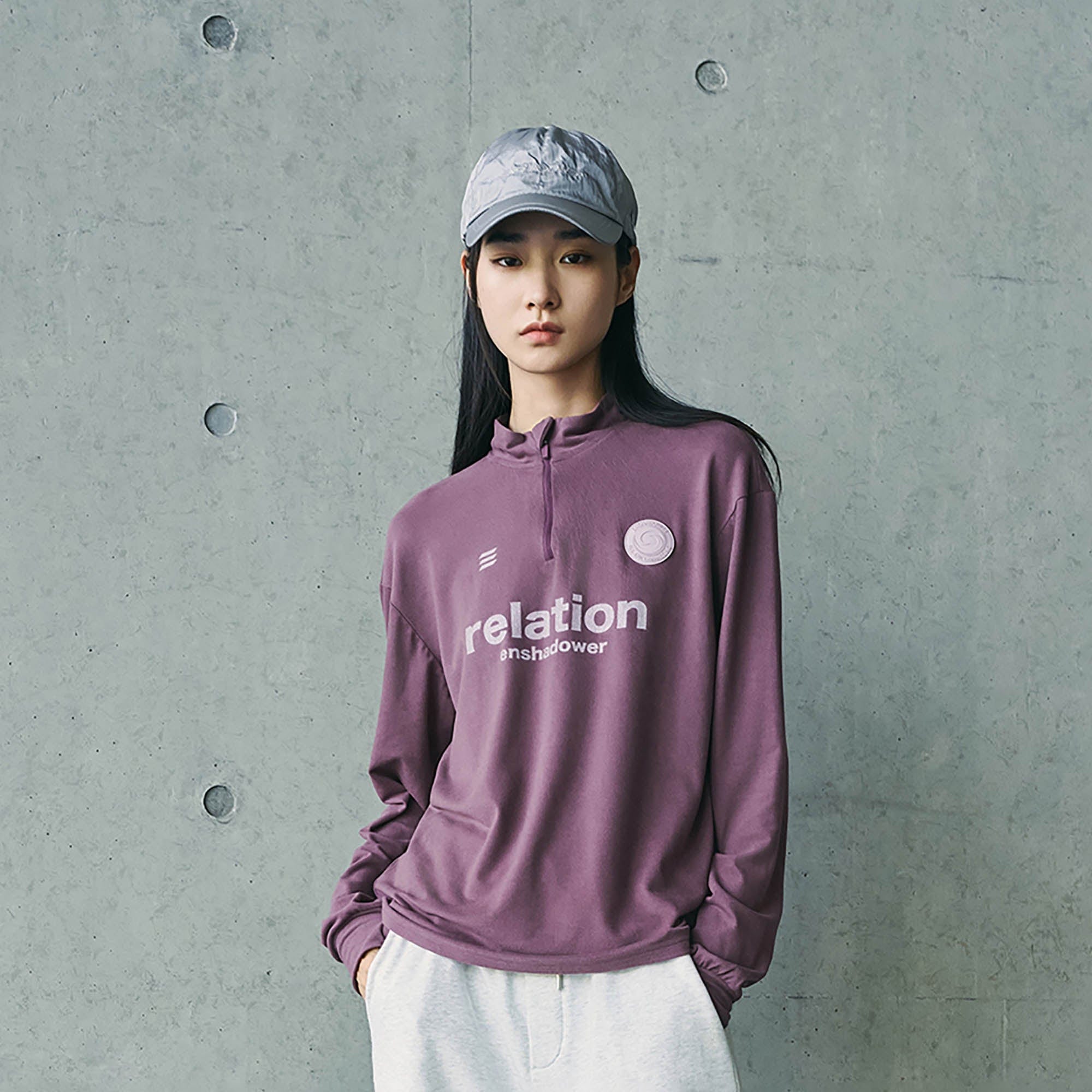 ENSHADOWER Wool Blended Mock Neck Zip-Up L/S Tee, premium urban and streetwear designers apparel on PROJECTISR.com, ENSHADOWER