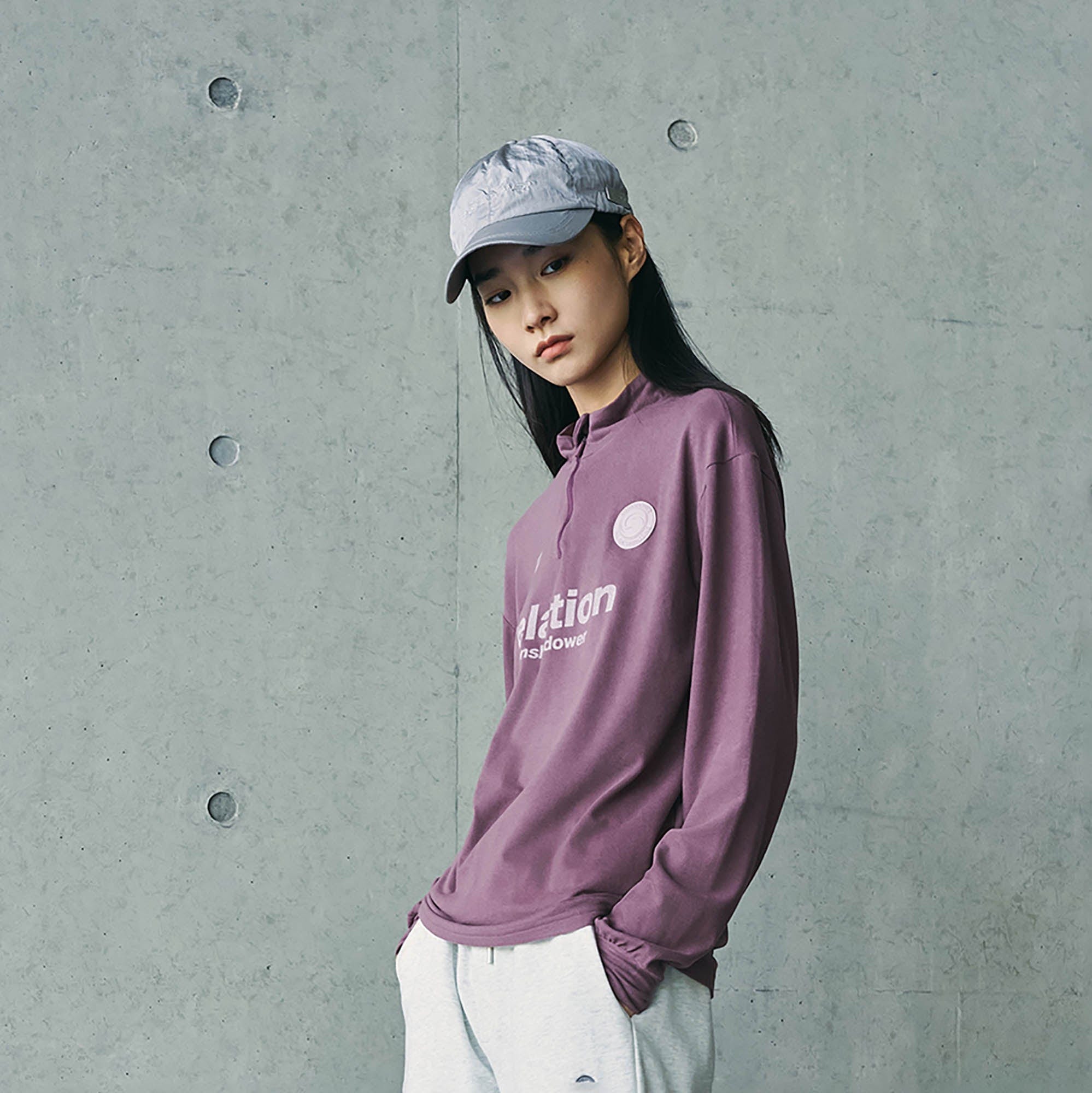 ENSHADOWER Wool Blended Mock Neck Zip-Up L/S Tee, premium urban and streetwear designers apparel on PROJECTISR.com, ENSHADOWER