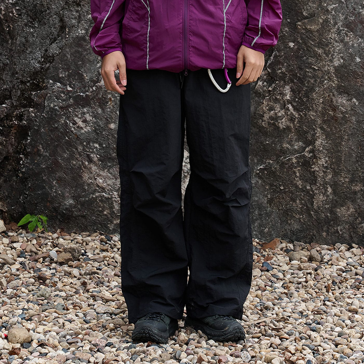 ENSHADOWER Splash-Proof Spliced Crinkled Parachute Pants, premium urban and streetwear designers apparel on PROJECTISR.com, ENSHADOWER
