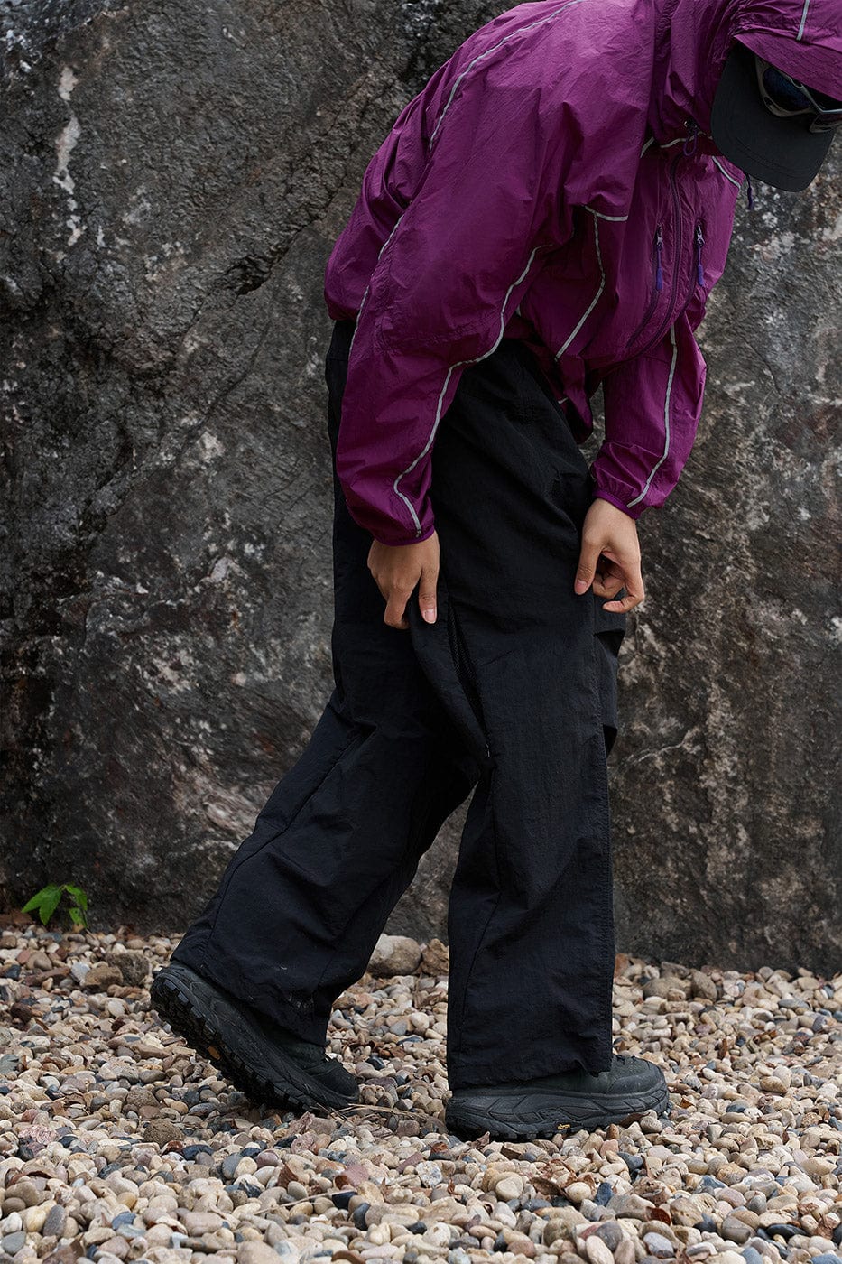 ENSHADOWER Splash-Proof Spliced Crinkled Parachute Pants, premium urban and streetwear designers apparel on PROJECTISR.com, ENSHADOWER