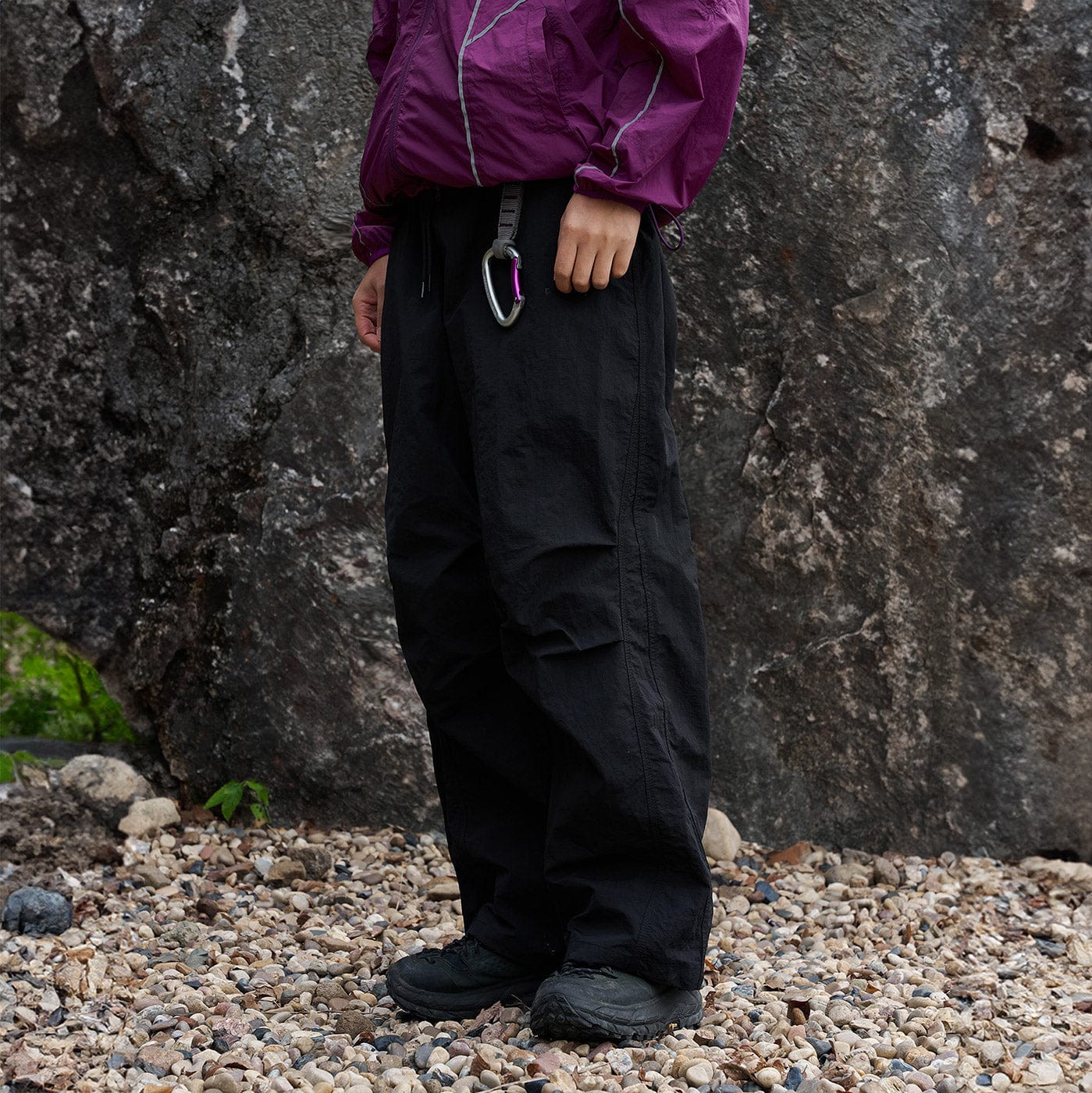 ENSHADOWER Splash-Proof Spliced Crinkled Parachute Pants, premium urban and streetwear designers apparel on PROJECTISR.com, ENSHADOWER