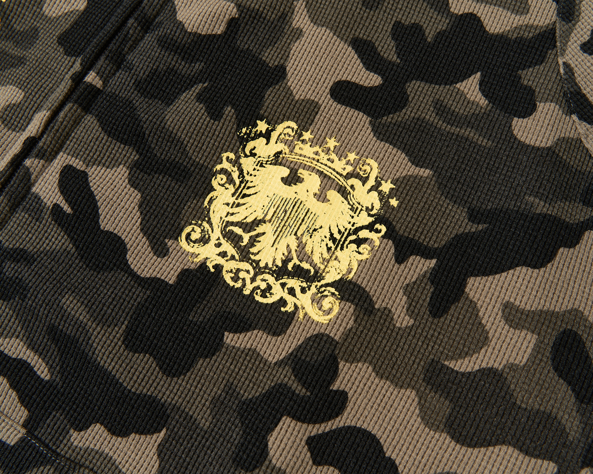 SAVAGEGROWTHWORLD Reversible Camo Waffle Hooded Jacket, premium urban and streetwear designers apparel on PROJECTISR.com, SAVAGEGROWTHWORLD