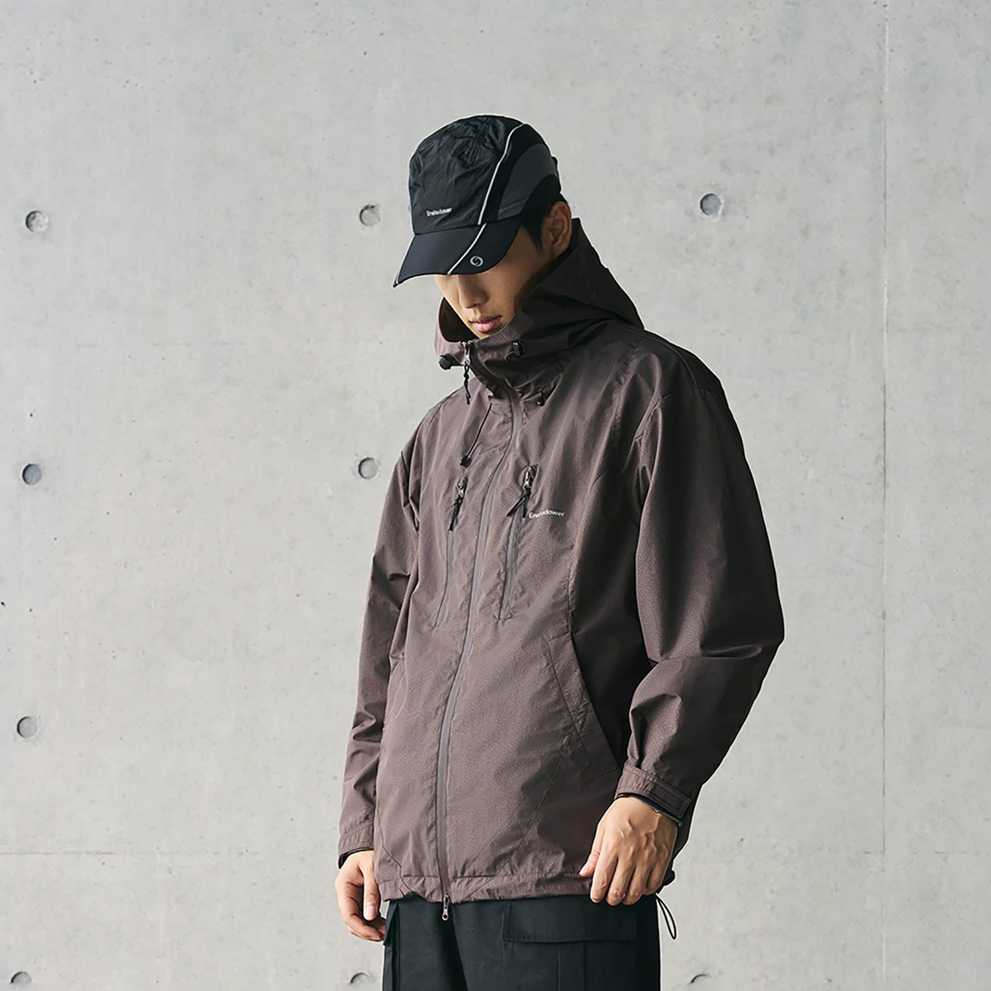 ENSHADOWER Deconstructed Drawstring Zip-Up Windbreaker, premium urban and streetwear designers apparel on PROJECTISR.com, ENSHADOWER