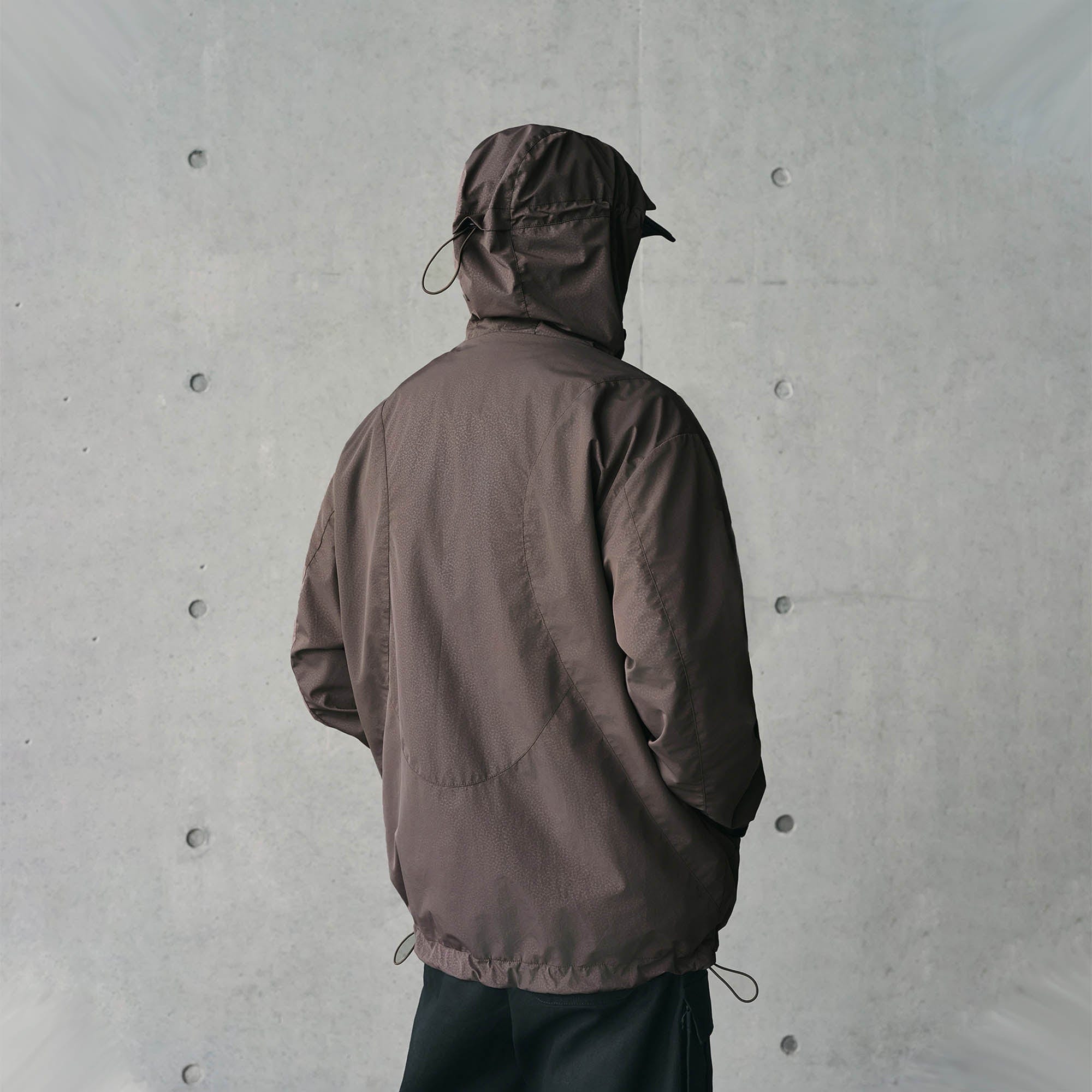 ENSHADOWER Deconstructed Drawstring Zip-Up Windbreaker, premium urban and streetwear designers apparel on PROJECTISR.com, ENSHADOWER