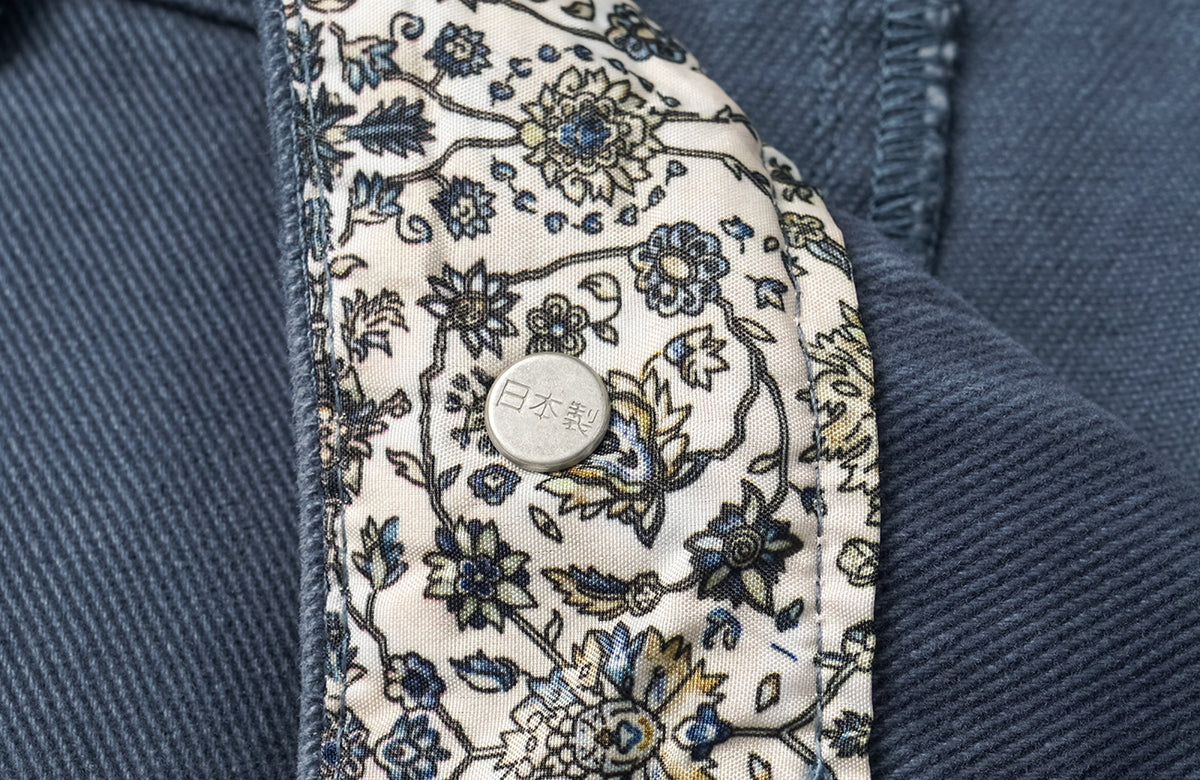 ELETEIZE Washed Floral-Waist Cargo Trousers