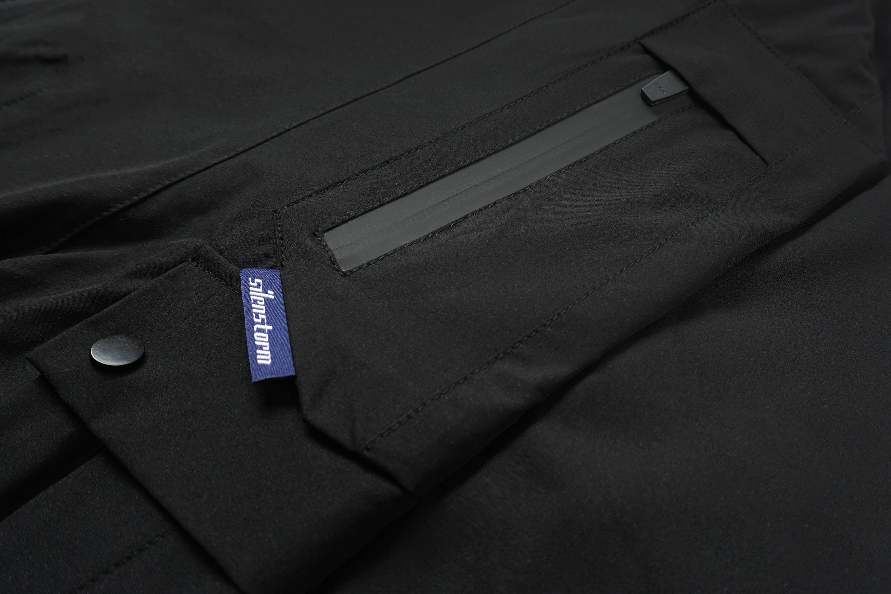 SILENSTORM Multi-Pocket Spliced Utility Blazer, premium urban and streetwear designers apparel on PROJECTISR.com, SILENSTORM