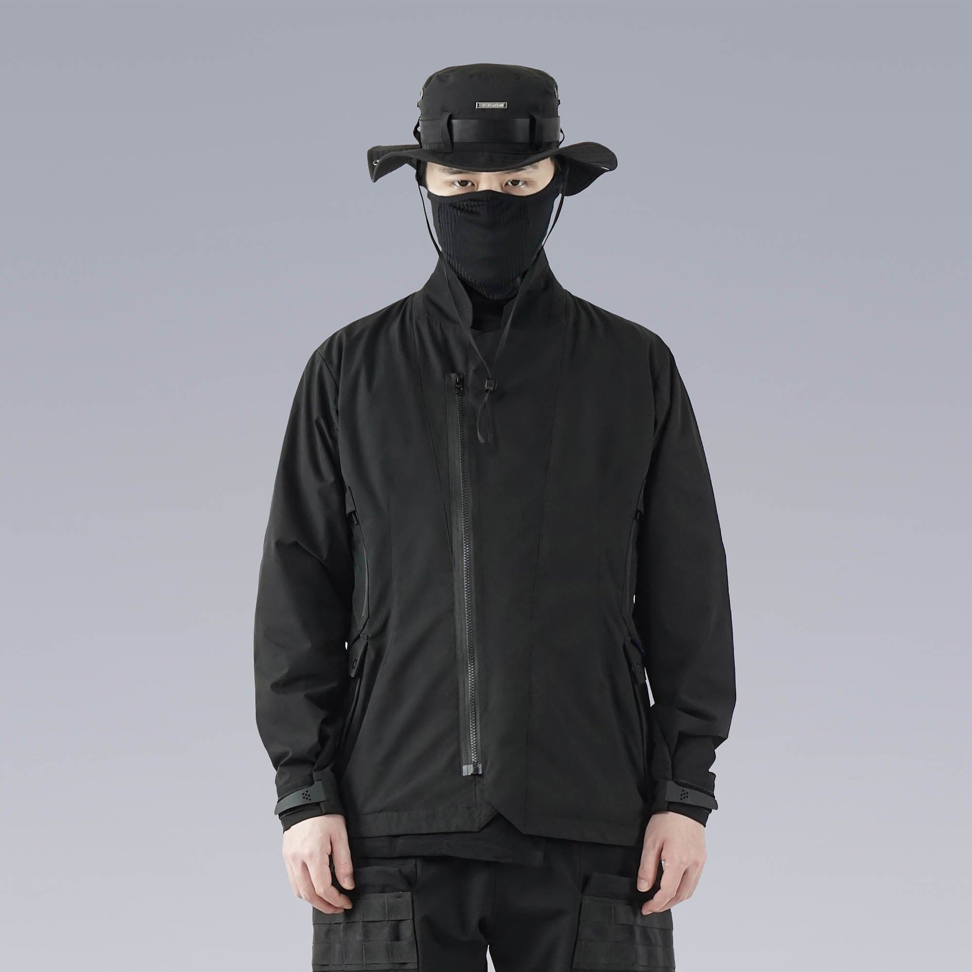 SILENSTORM Multi-Pocket Spliced Utility Blazer, premium urban and streetwear designers apparel on PROJECTISR.com, SILENSTORM