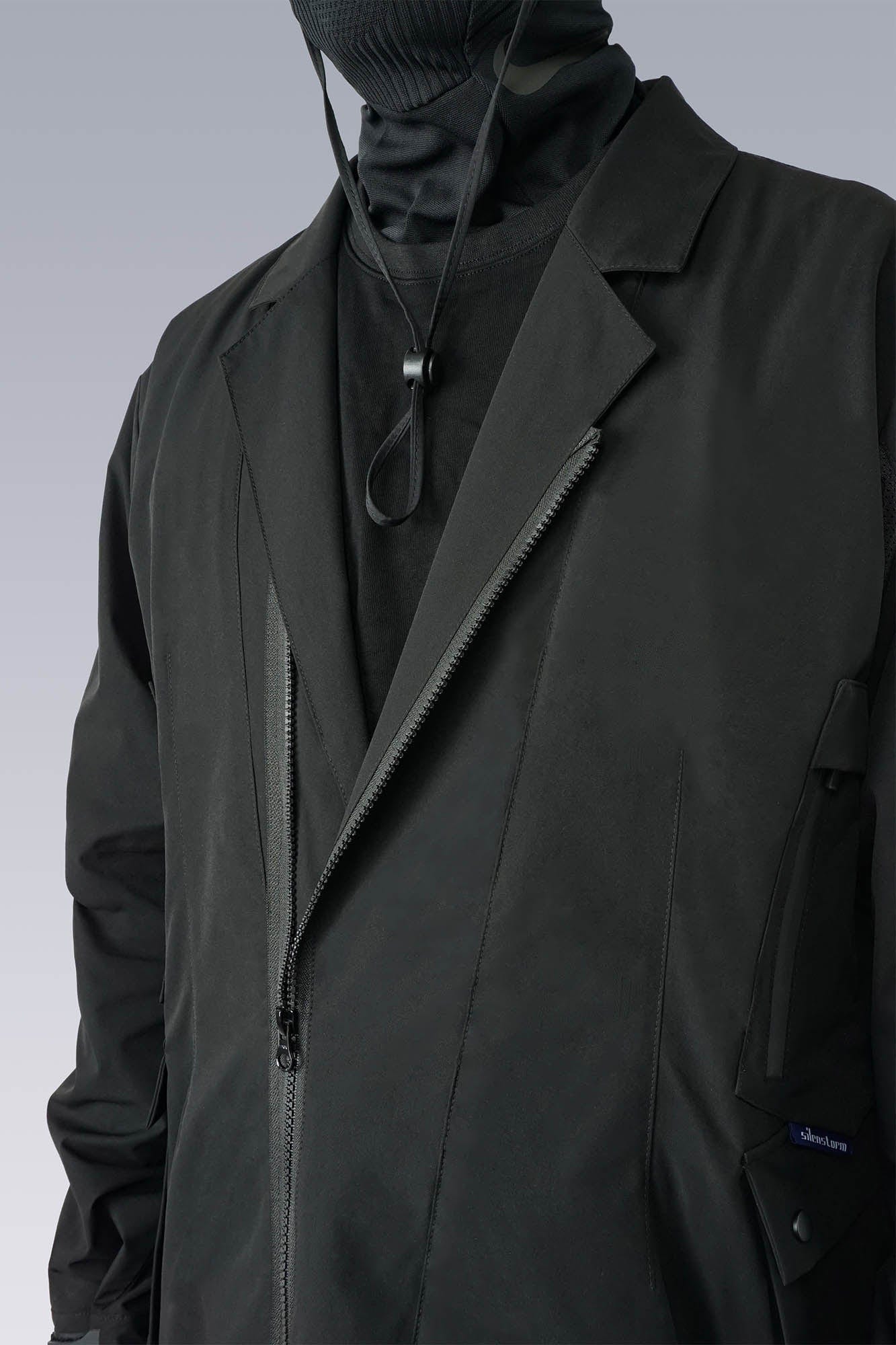 SILENSTORM Multi-Pocket Spliced Utility Blazer, premium urban and streetwear designers apparel on PROJECTISR.com, SILENSTORM