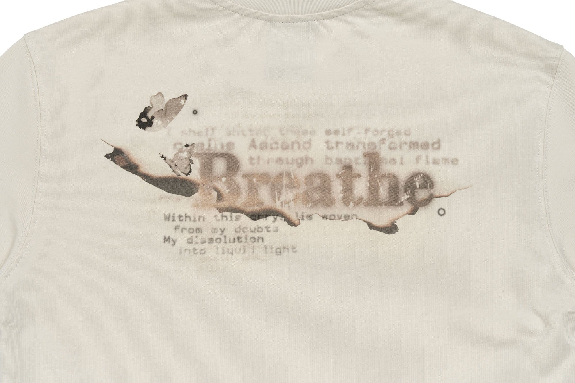 SAVAGEGROWTHWORLD Burnt Butterfly Graphic T-Shirt, premium urban and streetwear designers apparel on PROJECTISR.com, SAVAGEGROWTHWORLD
