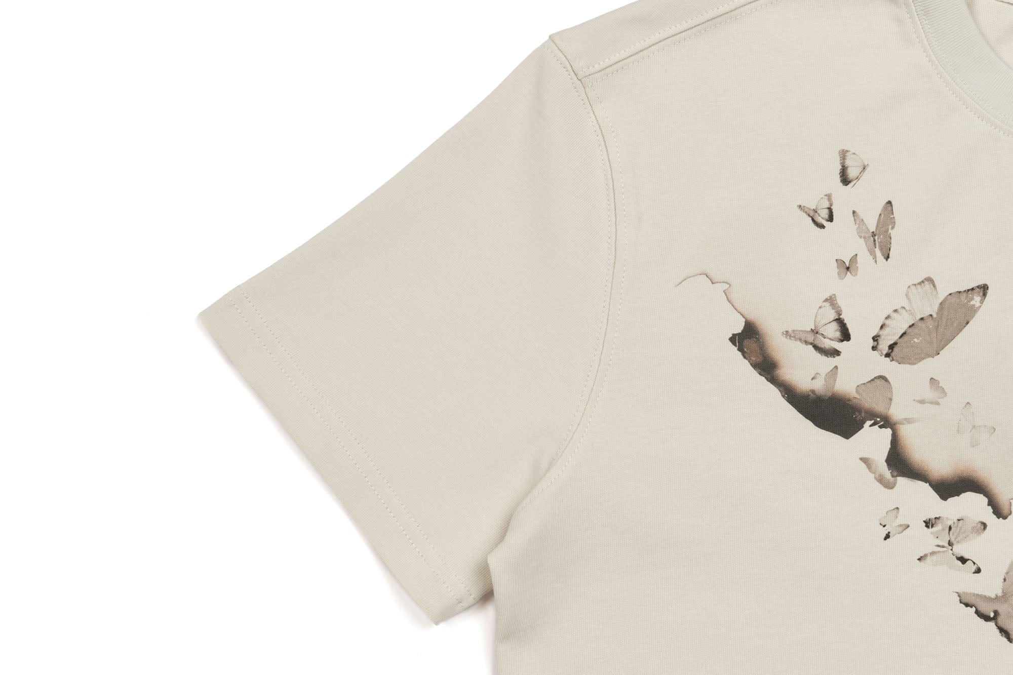 SAVAGEGROWTHWORLD Burnt Butterfly Graphic T-Shirt, premium urban and streetwear designers apparel on PROJECTISR.com, SAVAGEGROWTHWORLD