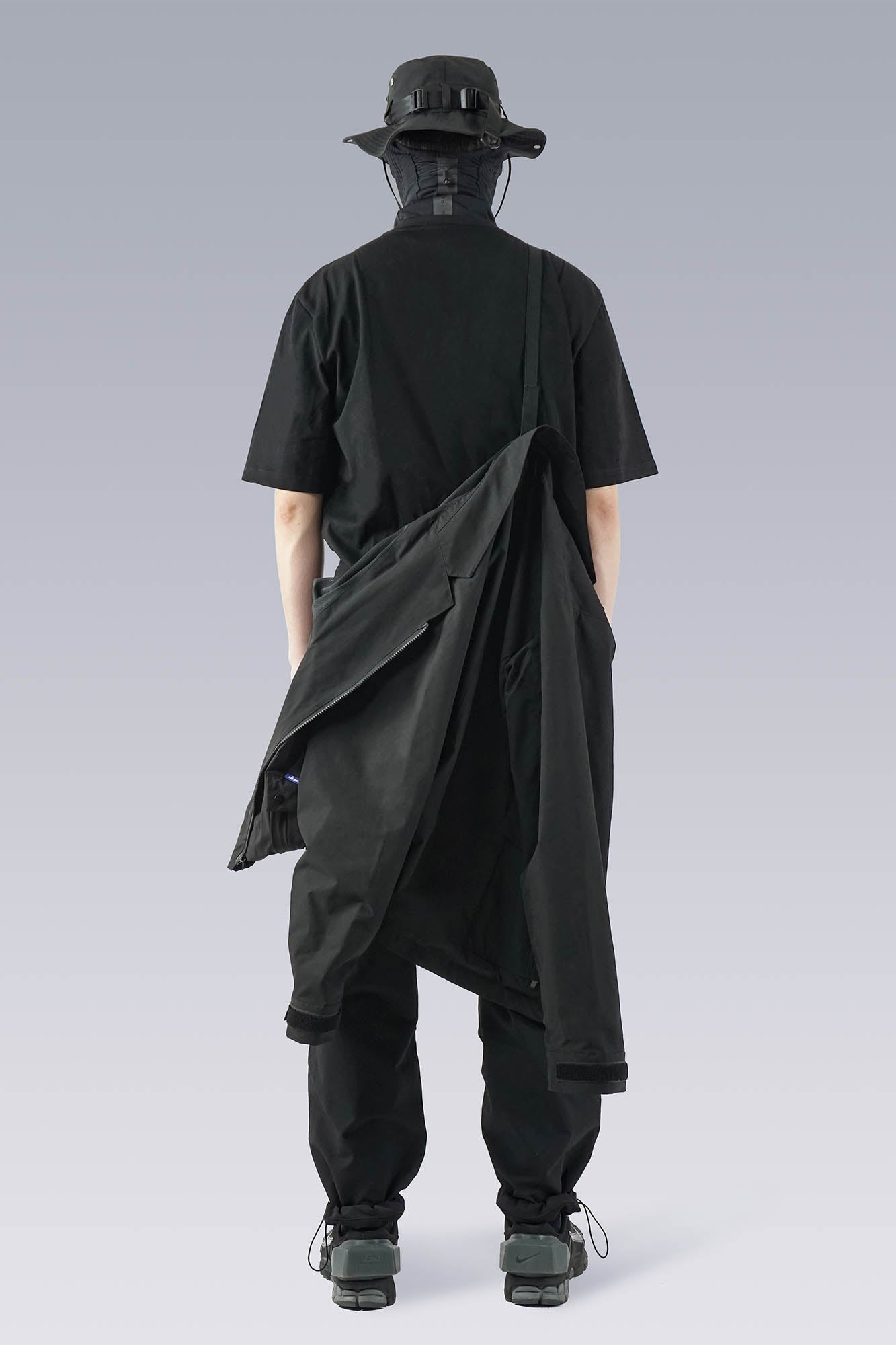 SILENSTORM Multi-Pocket Spliced Utility Blazer, premium urban and streetwear designers apparel on PROJECTISR.com, SILENSTORM