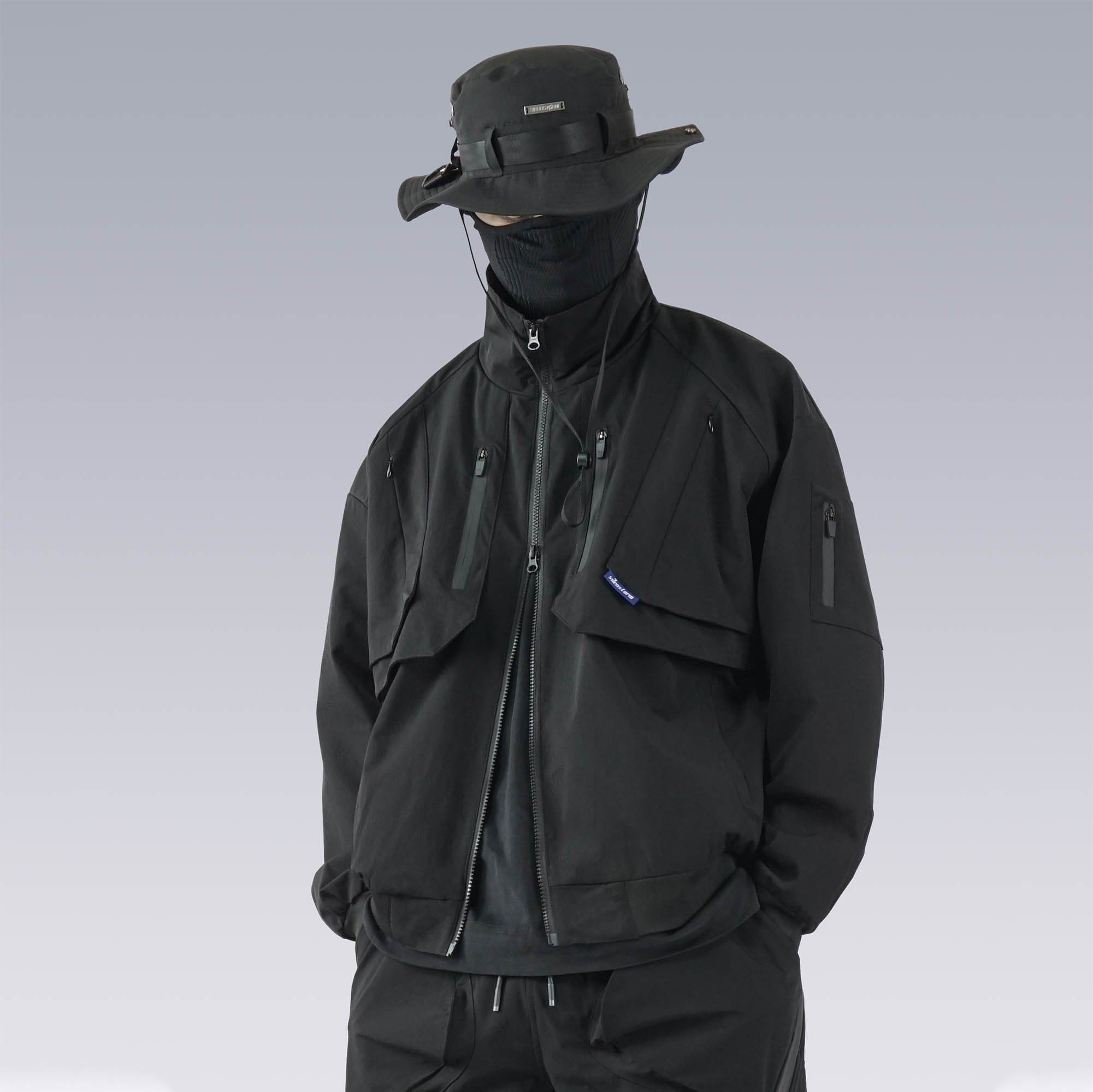 SILENSTORM Double-Layer Multi-Pocket Stand Collar Jacket, premium urban and streetwear designers apparel on PROJECTISR.com, SILENSTORM