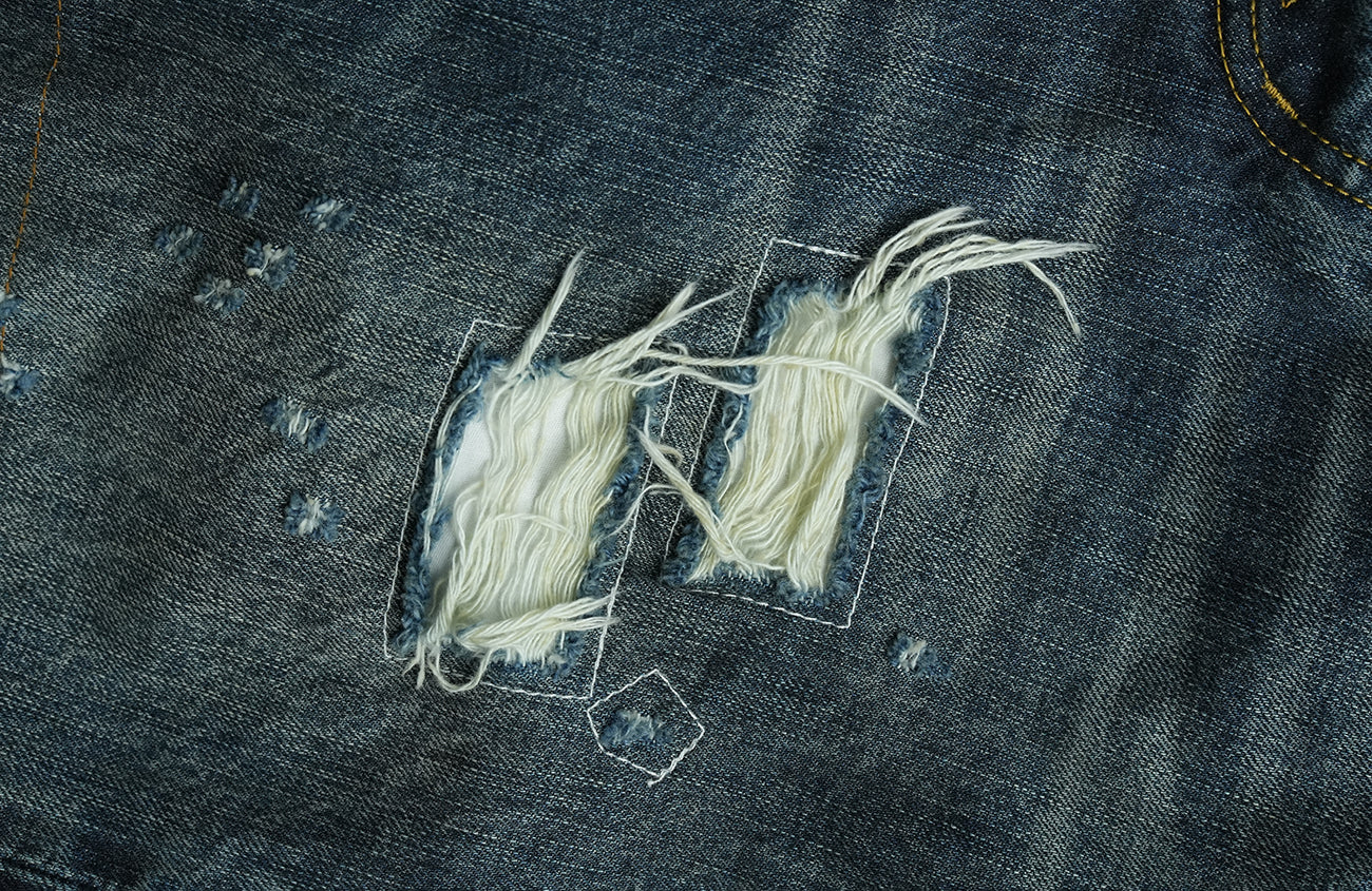 NEIGBORL Distressed Straight-Leg Jeans, premium urban and streetwear designers apparel on PROJECTISR.com, NEIGBORL