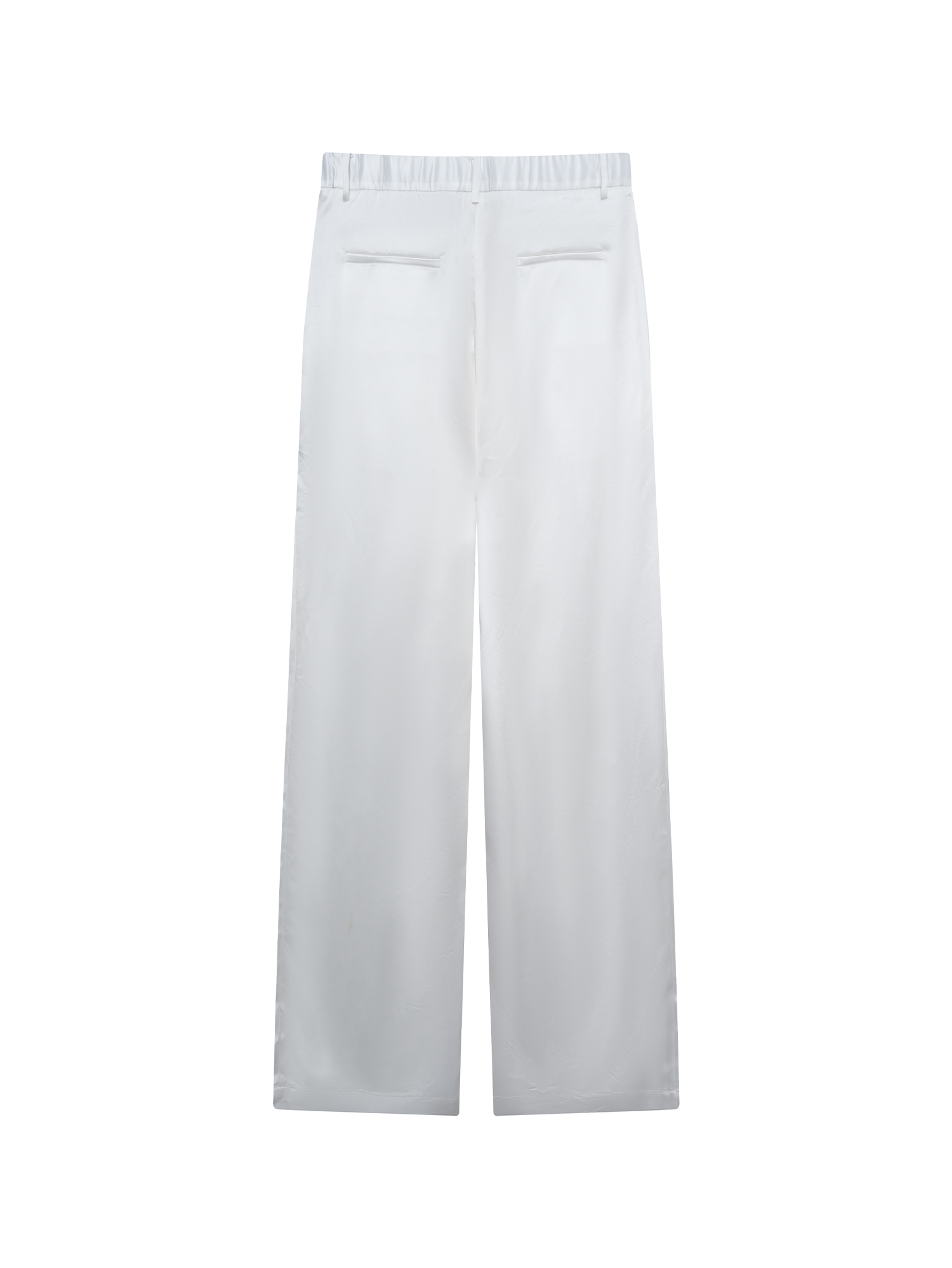 OUYANG WENJUN Minimal Satin Wide-Leg Pants, premium urban and streetwear designers apparel on PROJECTISR.com, OUYANG WENJUN