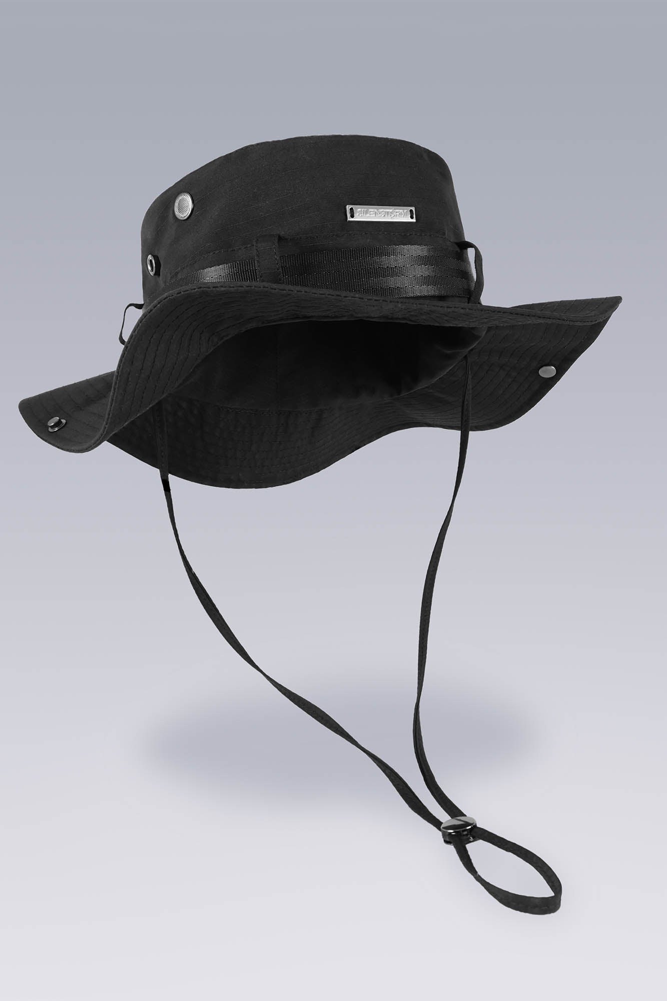 SILENSTORM Tactical Drawstring Wide-Brim Bucket Hat, premium urban and streetwear designers apparel on PROJECTISR.com, SILENSTORM
