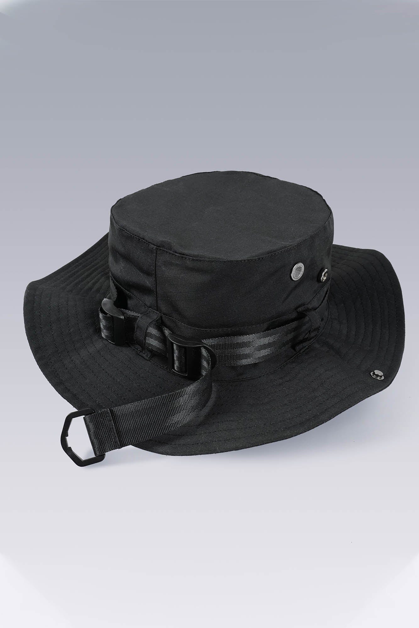 SILENSTORM Tactical Drawstring Wide-Brim Bucket Hat, premium urban and streetwear designers apparel on PROJECTISR.com, SILENSTORM