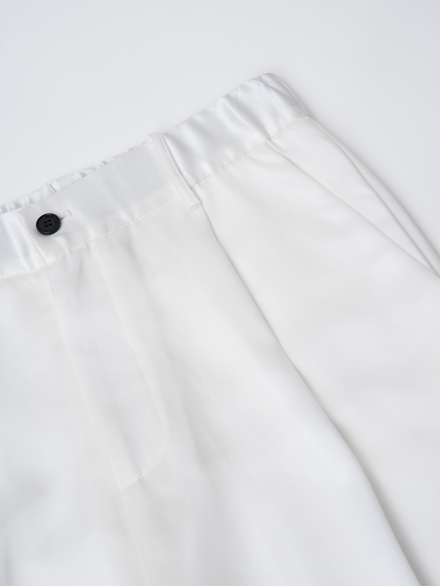 OUYANG WENJUN Minimal Satin Wide-Leg Pants, premium urban and streetwear designers apparel on PROJECTISR.com, OUYANG WENJUN