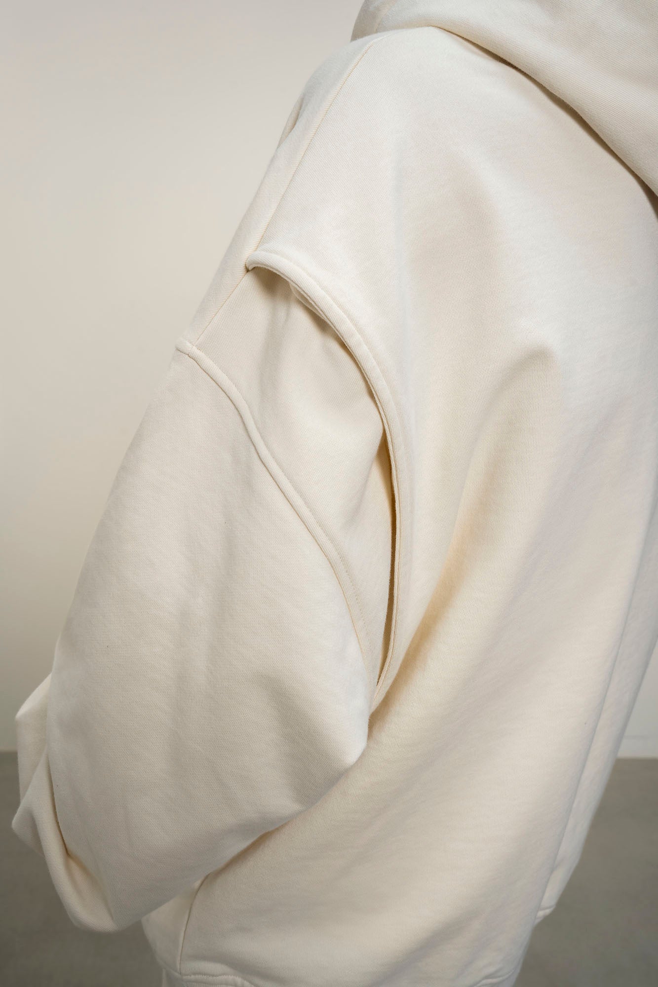 MAKEMORE Faux-Layer Embroidered Pocket Hoodie, premium urban and streetwear designers apparel on PROJECTISR.com, MAKEMORE