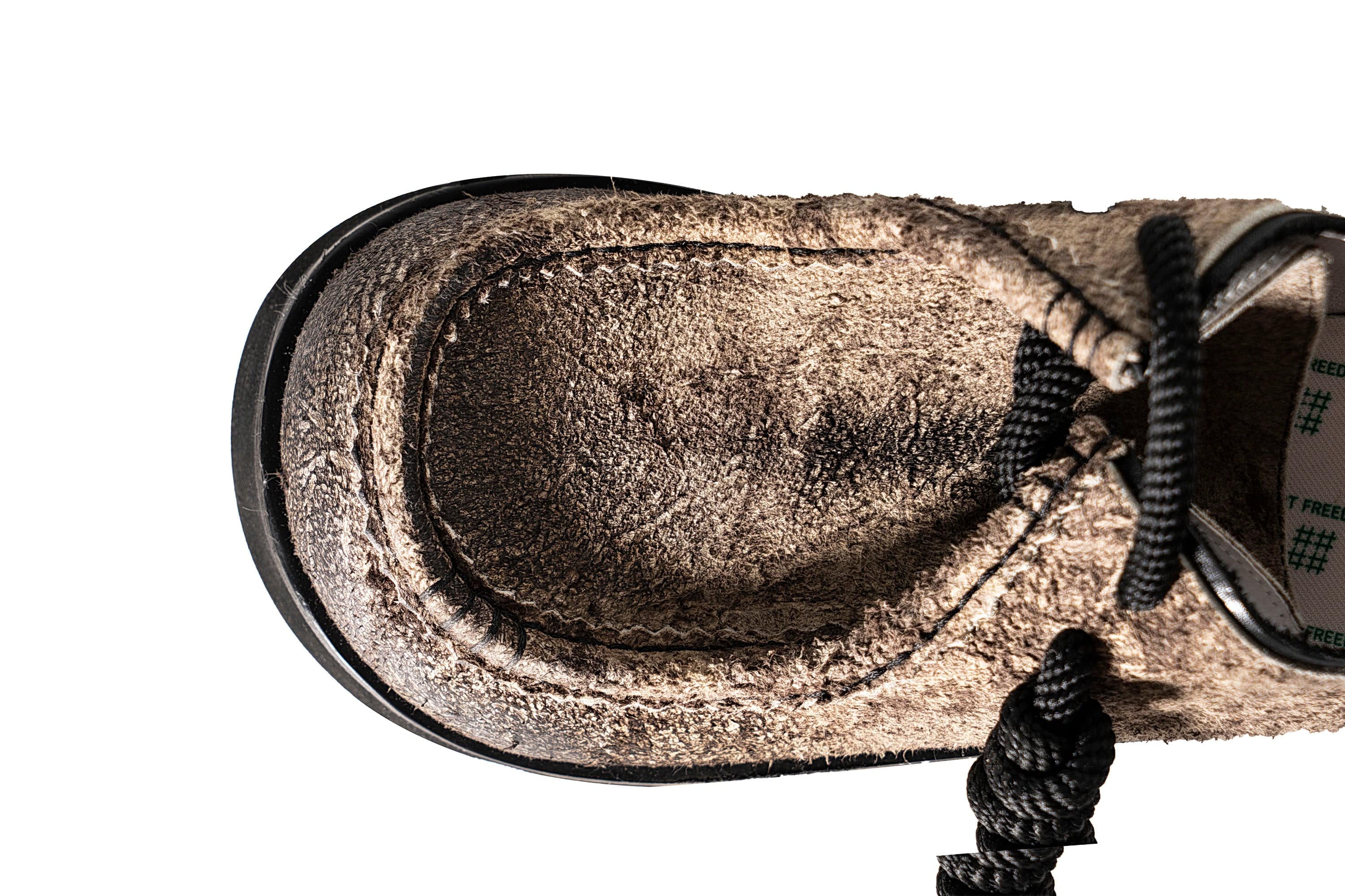 REWRITE Distressed Texture Cowhide Rope-Tied Chunky Big-Toe Derbies, premium urban and streetwear designers apparel on PROJECTISR.com, REWRITE
