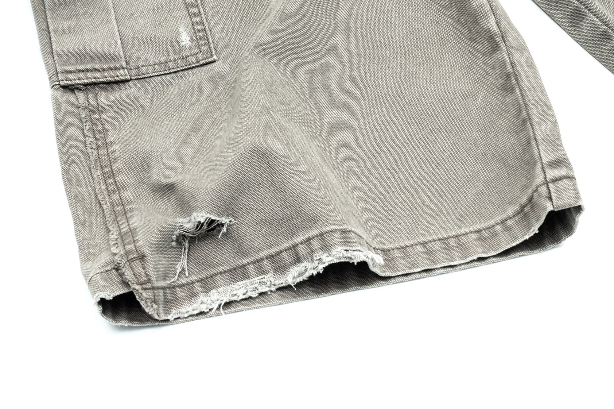 IN EXISTENCE Distressed Multi-Pocket Straight-Leg Cargo Shorts, premium urban and streetwear designers apparel on PROJECTISR.com, IN EXISTENCE