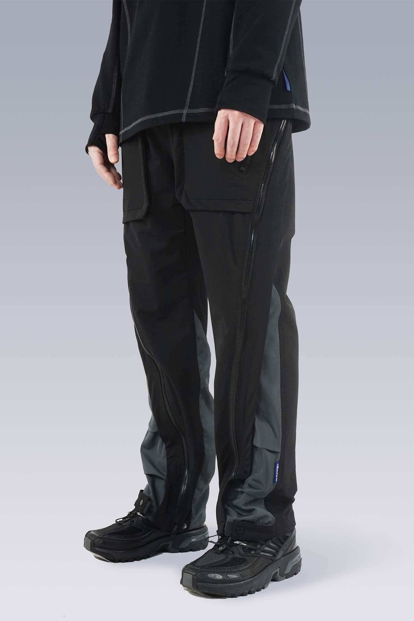 SILENSTORM Side-Zip Spliced Tactical Pants, premium urban and streetwear designers apparel on PROJECTISR.com, SILENSTORM