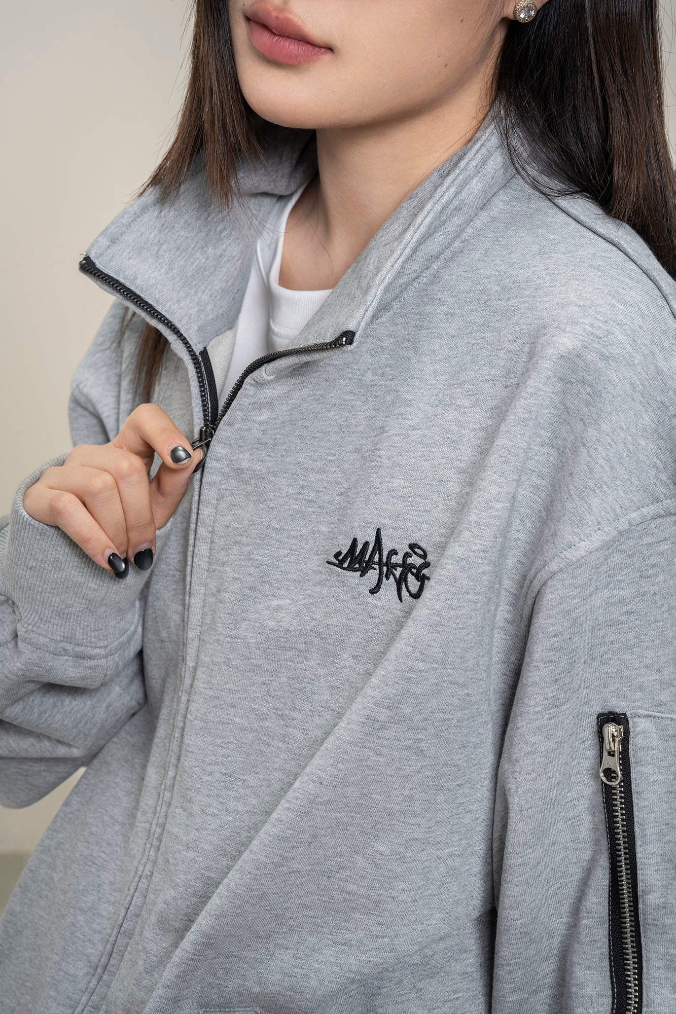 MAKEMORE Utility Zip Pocket Track Jacket, premium urban and streetwear designers apparel on PROJECTISR.com, MAKEMORE