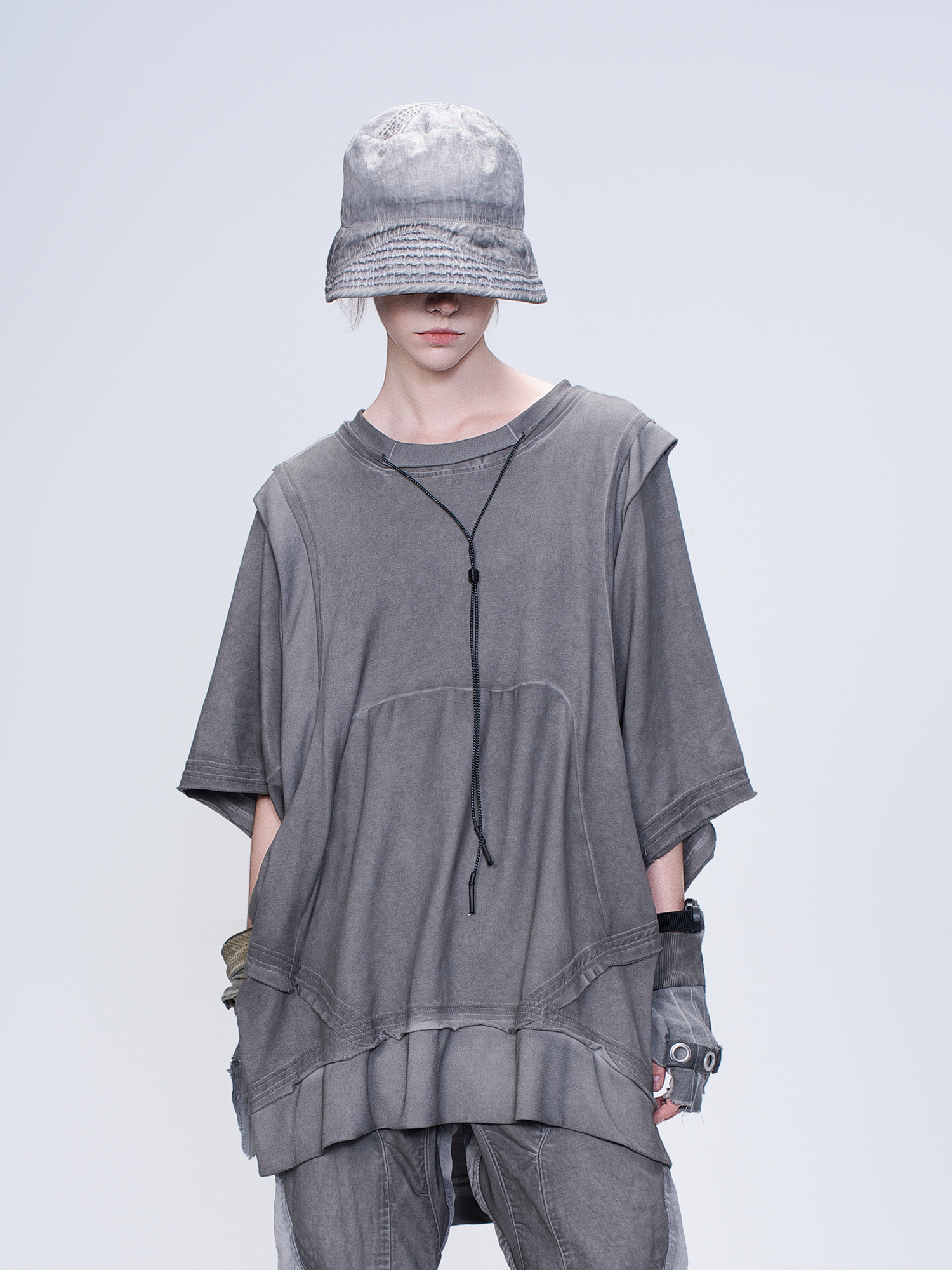 STEAM Washed Distressed Bucket Hat