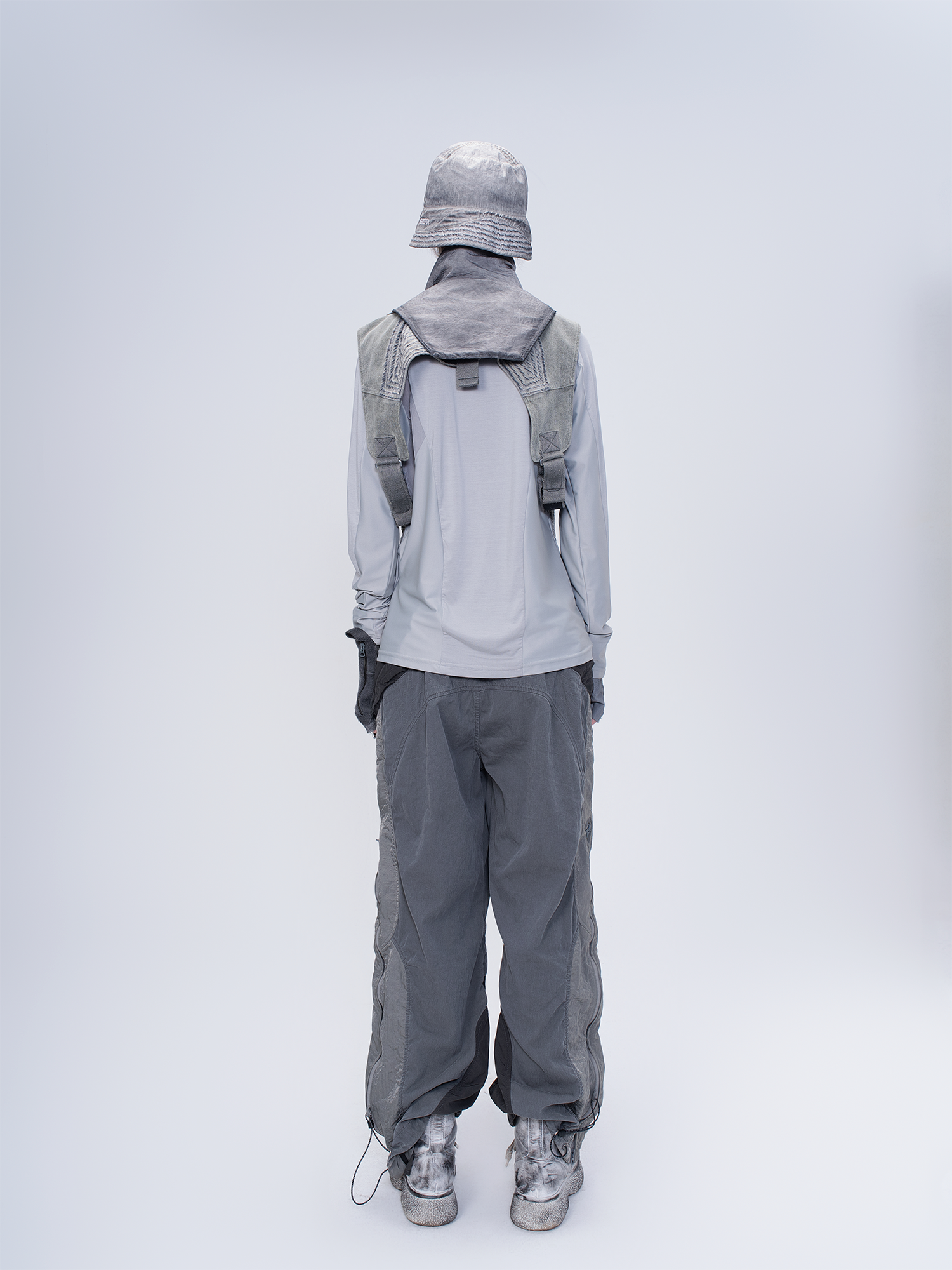 STEAM Washed Distressed Bucket Hat