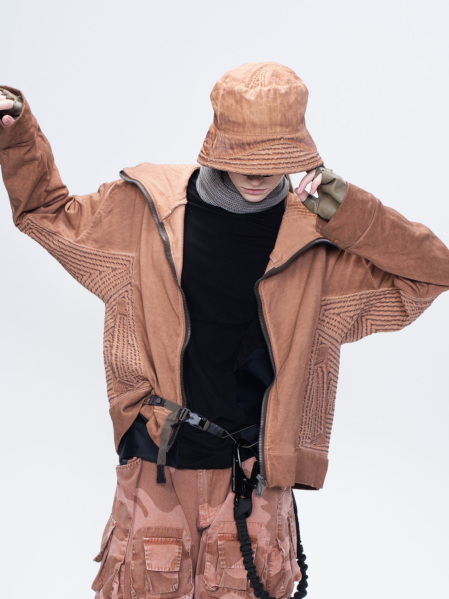 STEAM Washed Distressed Bucket Hat