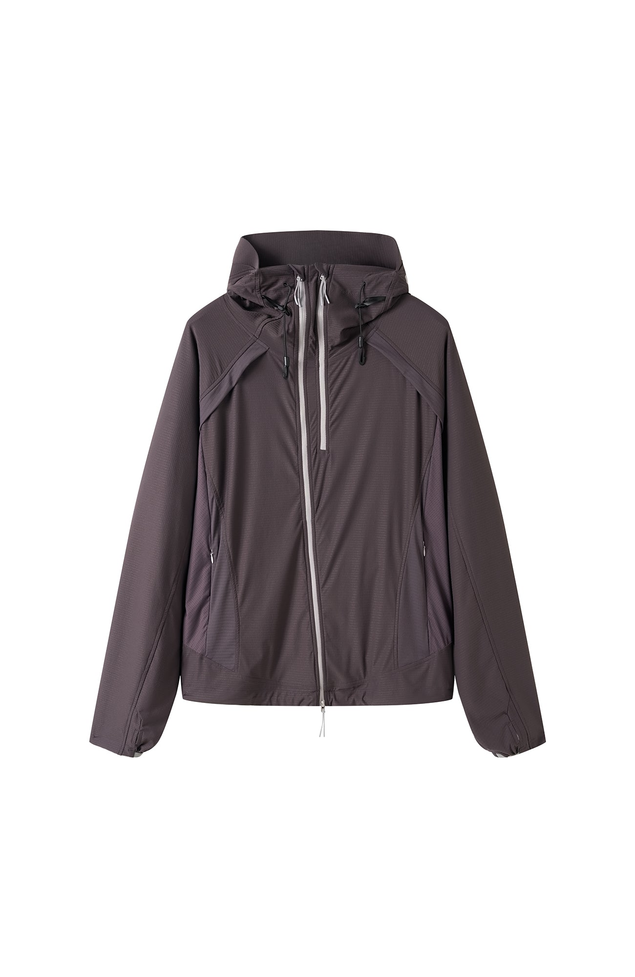 MOITIEDEPETALE Dual-Zip Cooling UV Protection Hooded Jacket