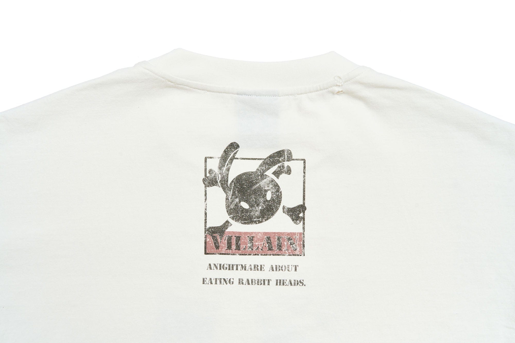 SAVAGEGROWTHWORLD Grunge Rabbit Graphic Distressed T-Shirt, premium urban and streetwear designers apparel on PROJECTISR.com, SAVAGEGROWTHWORLD