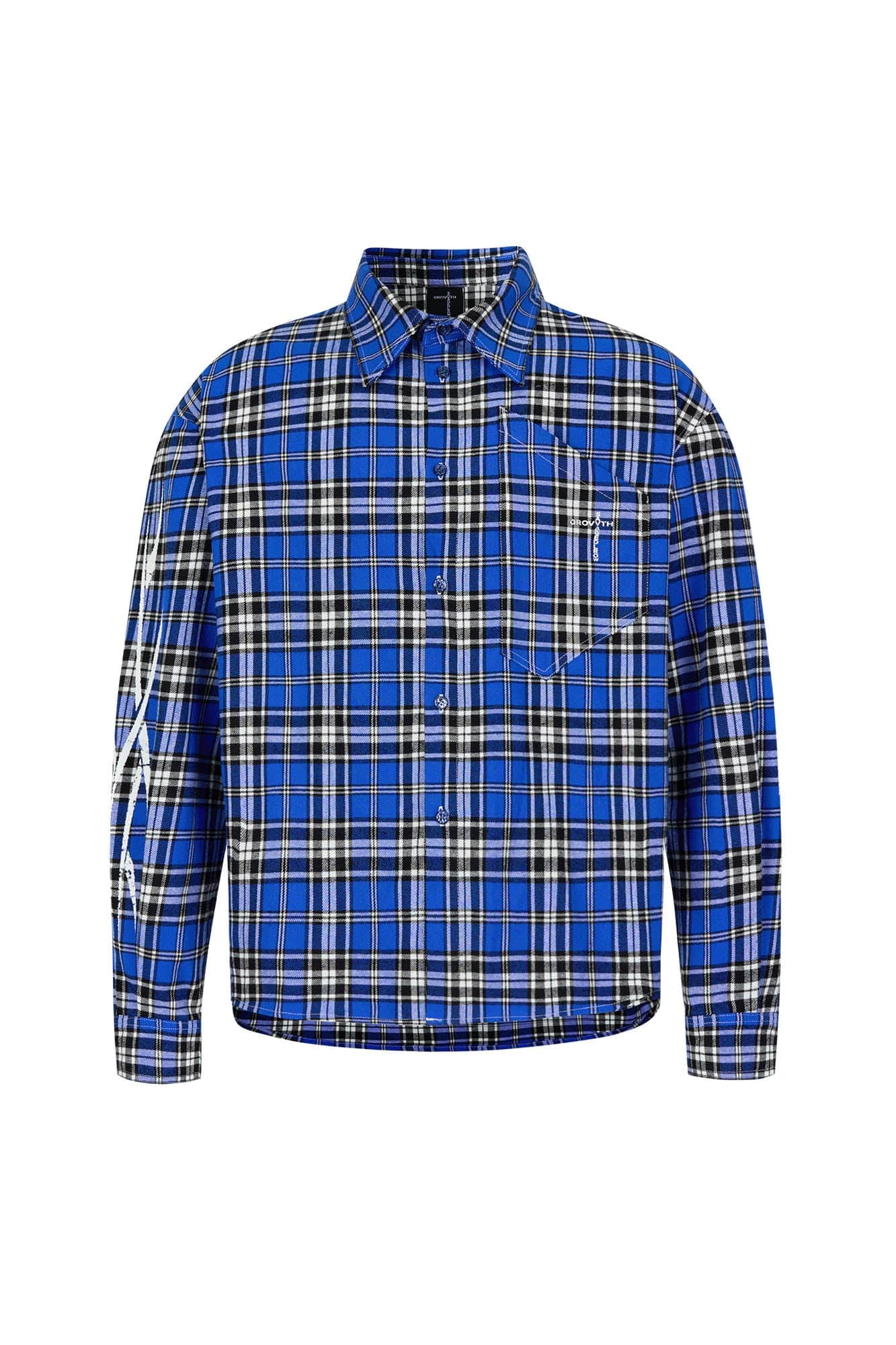 SAVAGEGROWTHWORLD No.5 Plaid Shirt, premium urban and streetwear designers apparel on PROJECTISR.com, SAVAGEGROWTHWORLD