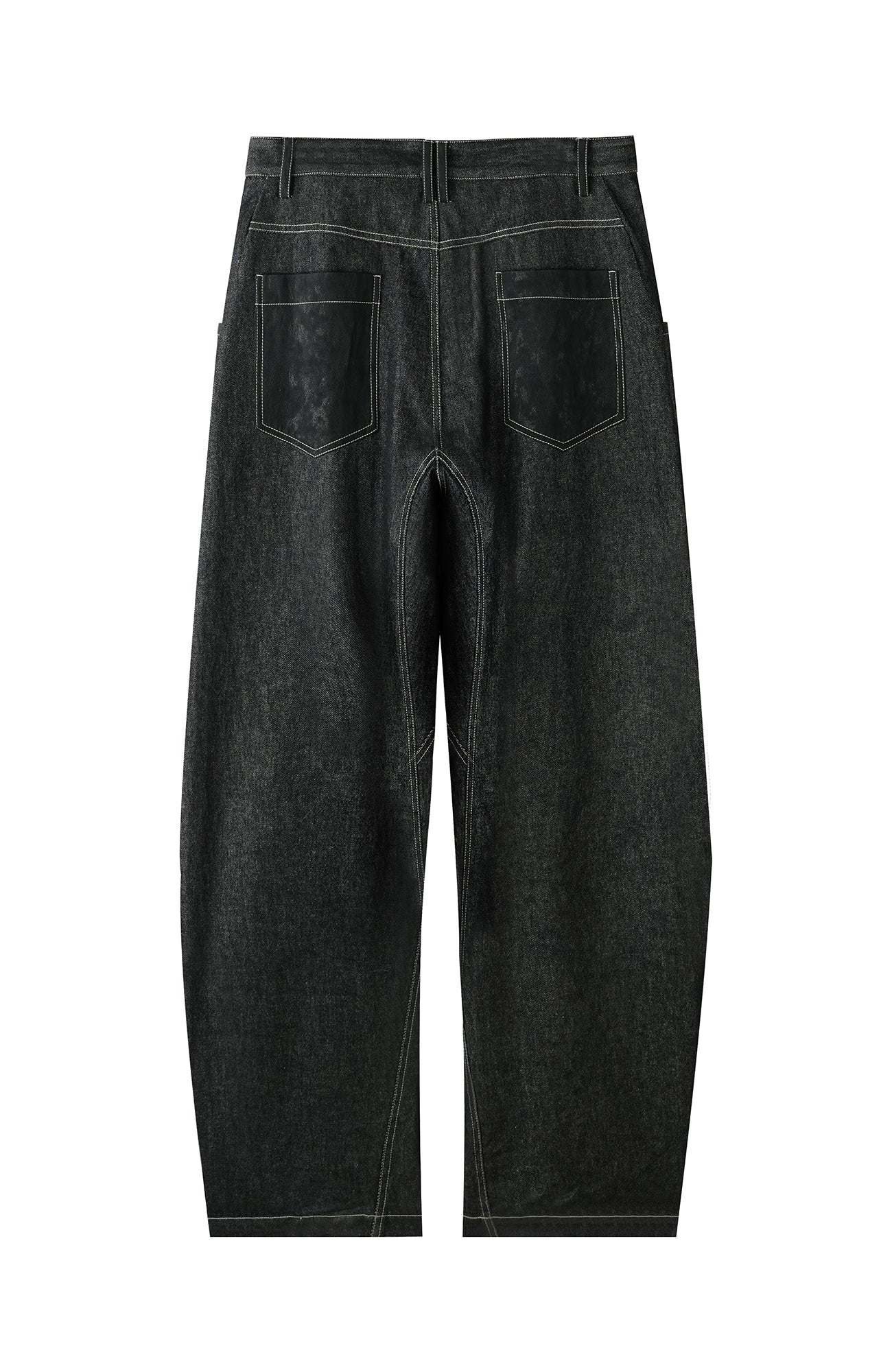 ORGANIC EMOTION EMOTION Contrast-Paneled Workwear Jeans, premium urban and streetwear designers apparel on PROJECTISR.com, ORGANIC EMOTION