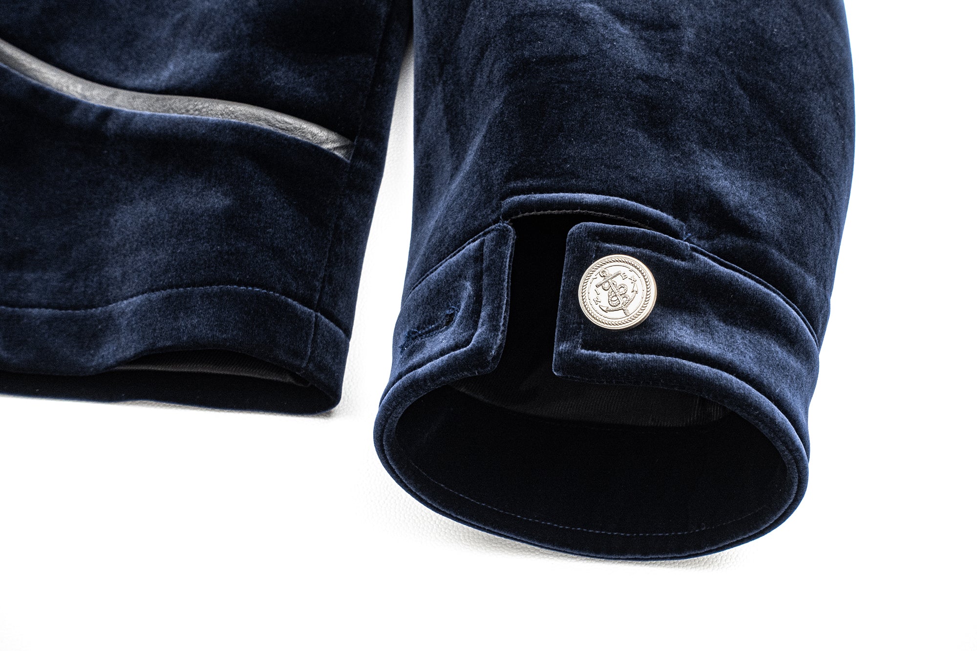 IN EXISTENCE Velvet Faux Leather Collar Jacket