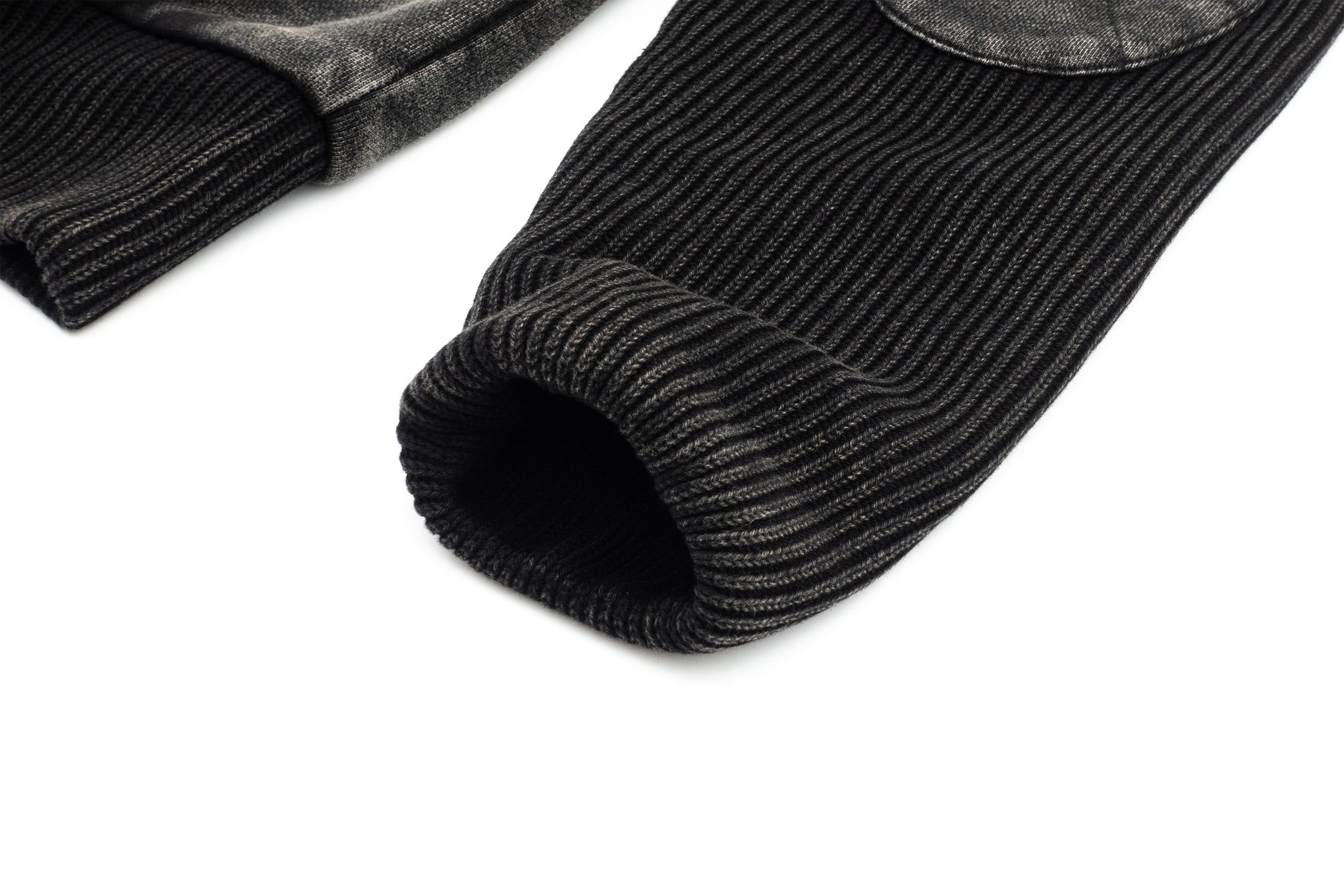 IN EXISTENCE Reversible Washed Spliced Hooded Jacket