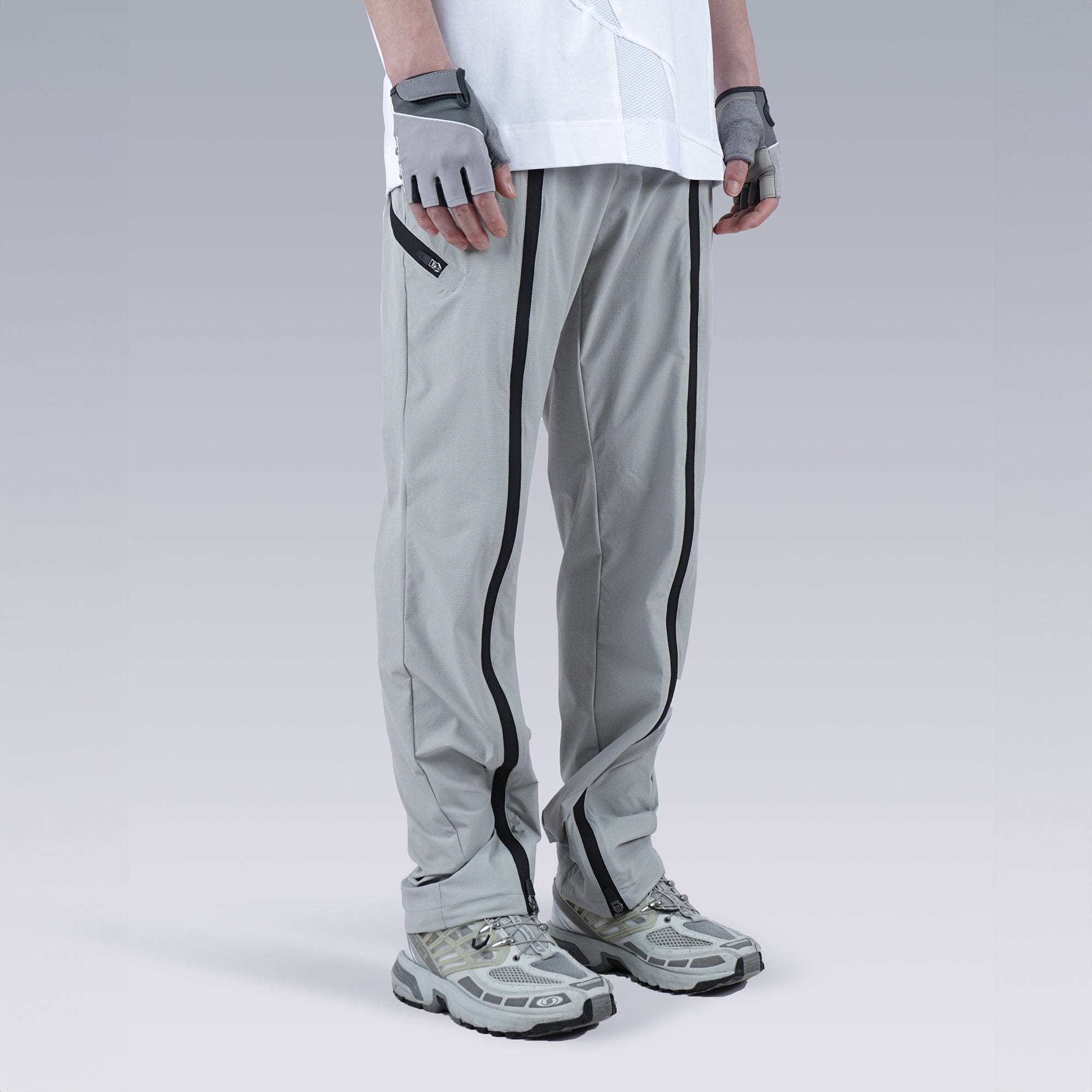SILENSTORM Center-Zip Split Quick-Dry Pants, premium urban and streetwear designers apparel on PROJECTISR.com, SILENSTORM