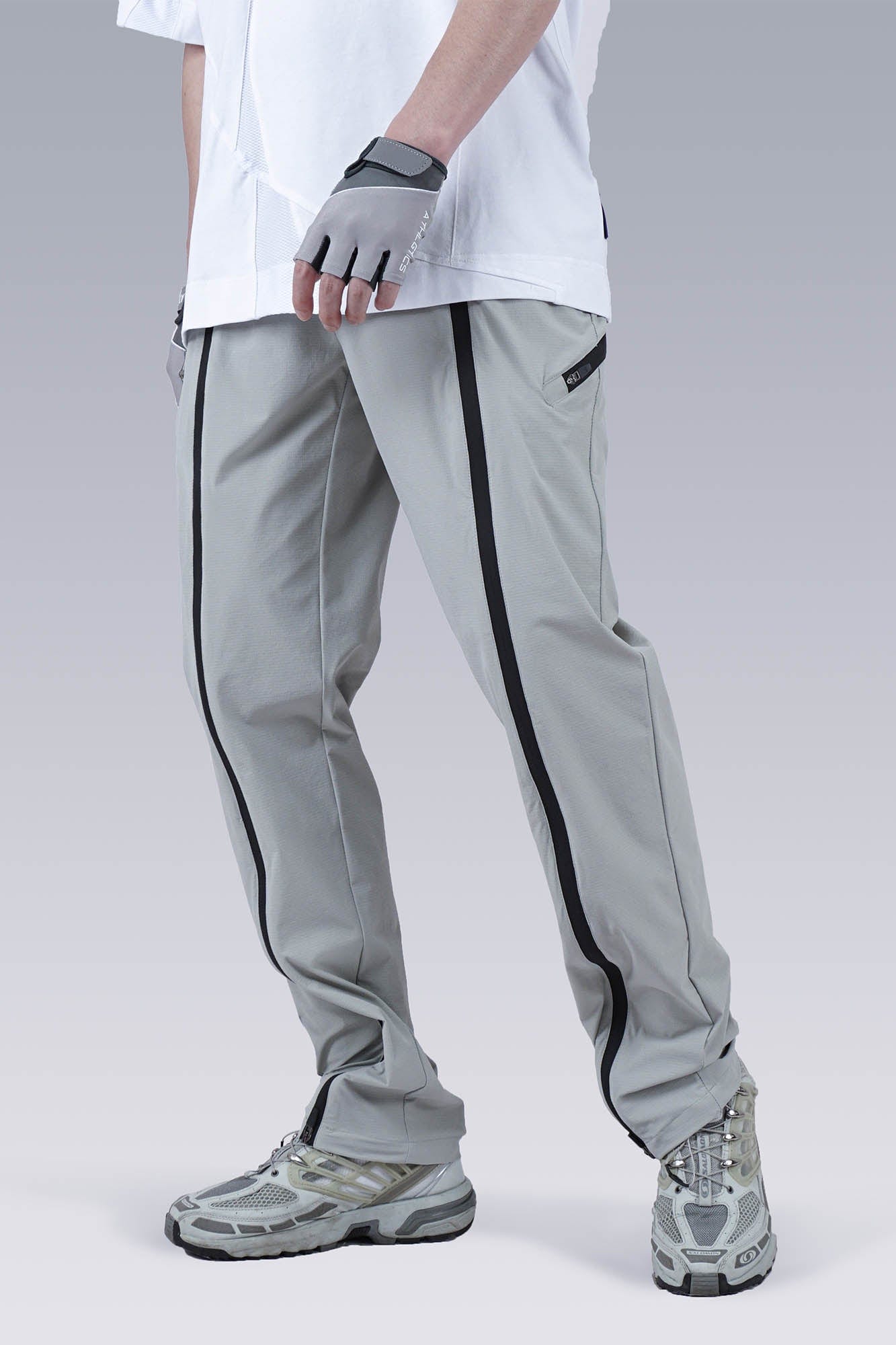 SILENSTORM Center-Zip Split Quick-Dry Pants, premium urban and streetwear designers apparel on PROJECTISR.com, SILENSTORM