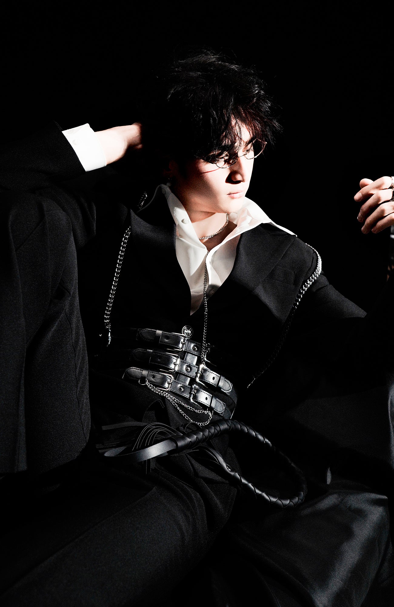 SHANG JIE Chain Suspender Multi-Belt Blazer, premium urban and streetwear designers apparel on PROJECTISR.com, SHANG JIE