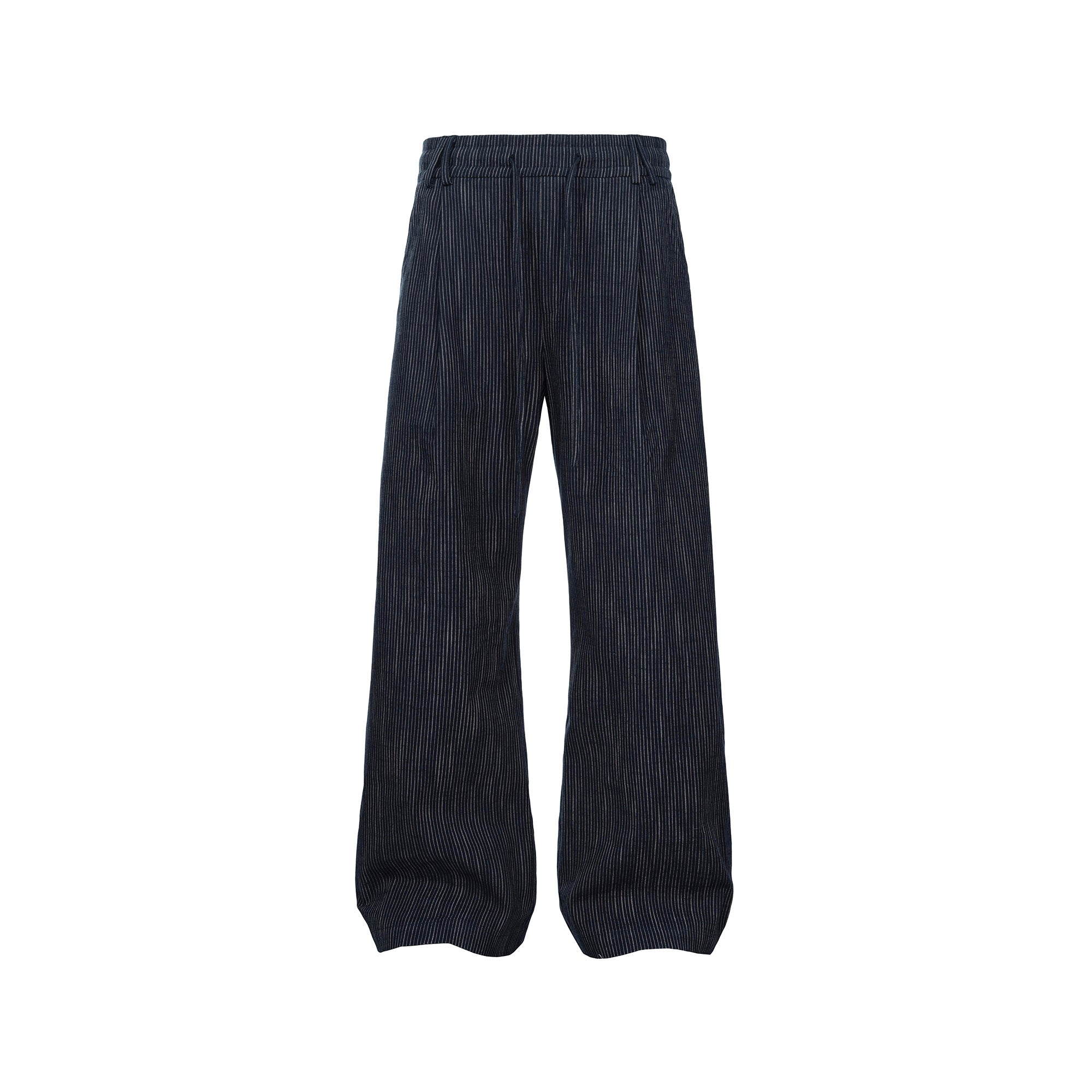 CATSSTAC Striped Double-Pleat Trousers, premium urban and streetwear designers apparel on PROJECTISR.com, CATSSTAC