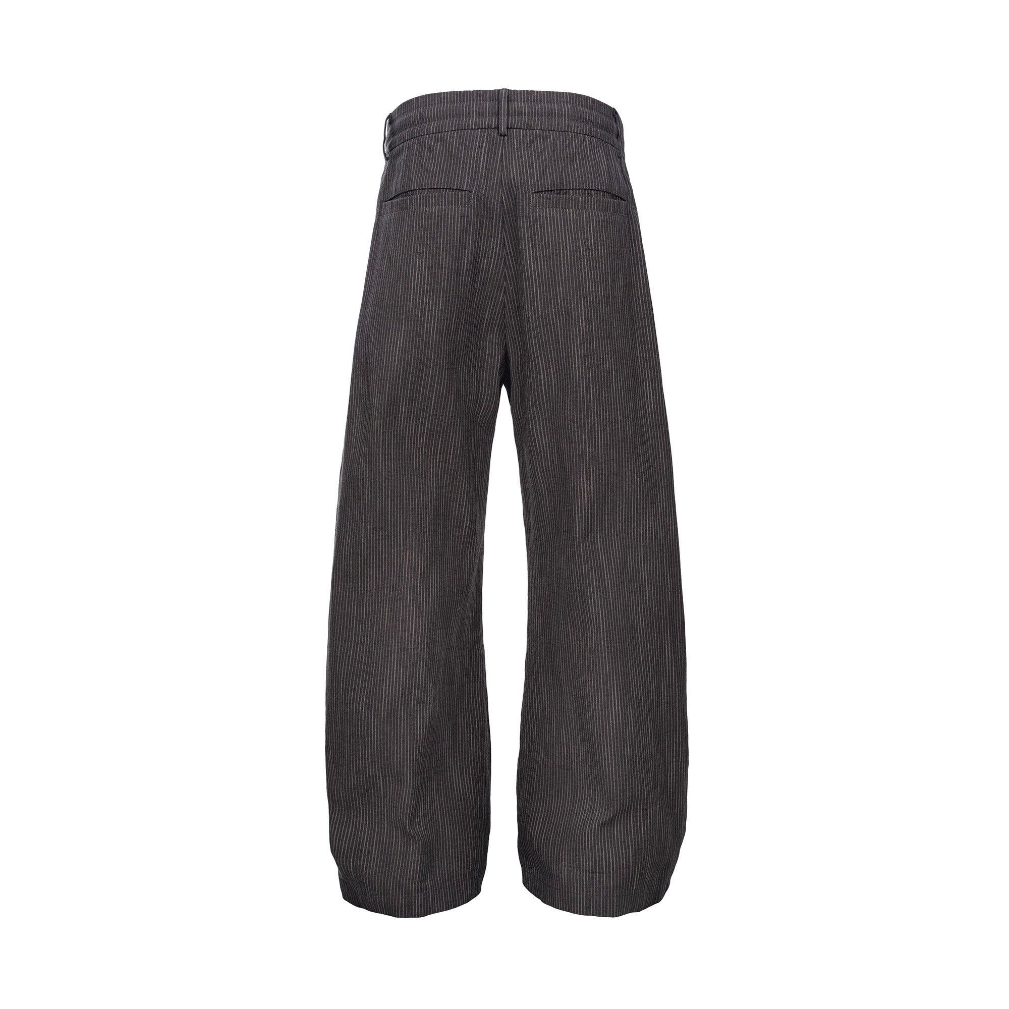 CATSSTAC Striped Double-Pleat Trousers, premium urban and streetwear designers apparel on PROJECTISR.com, CATSSTAC