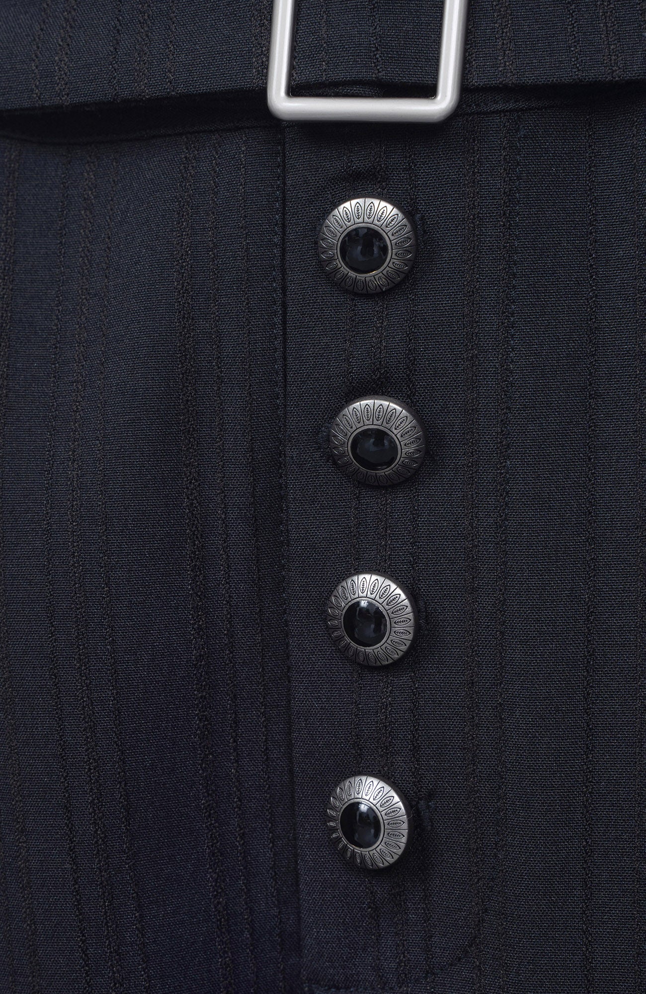 CATSSTAC Button-Closure Striped Double-Pleat Trousers, premium urban and streetwear designers apparel on PROJECTISR.com, CATSSTAC