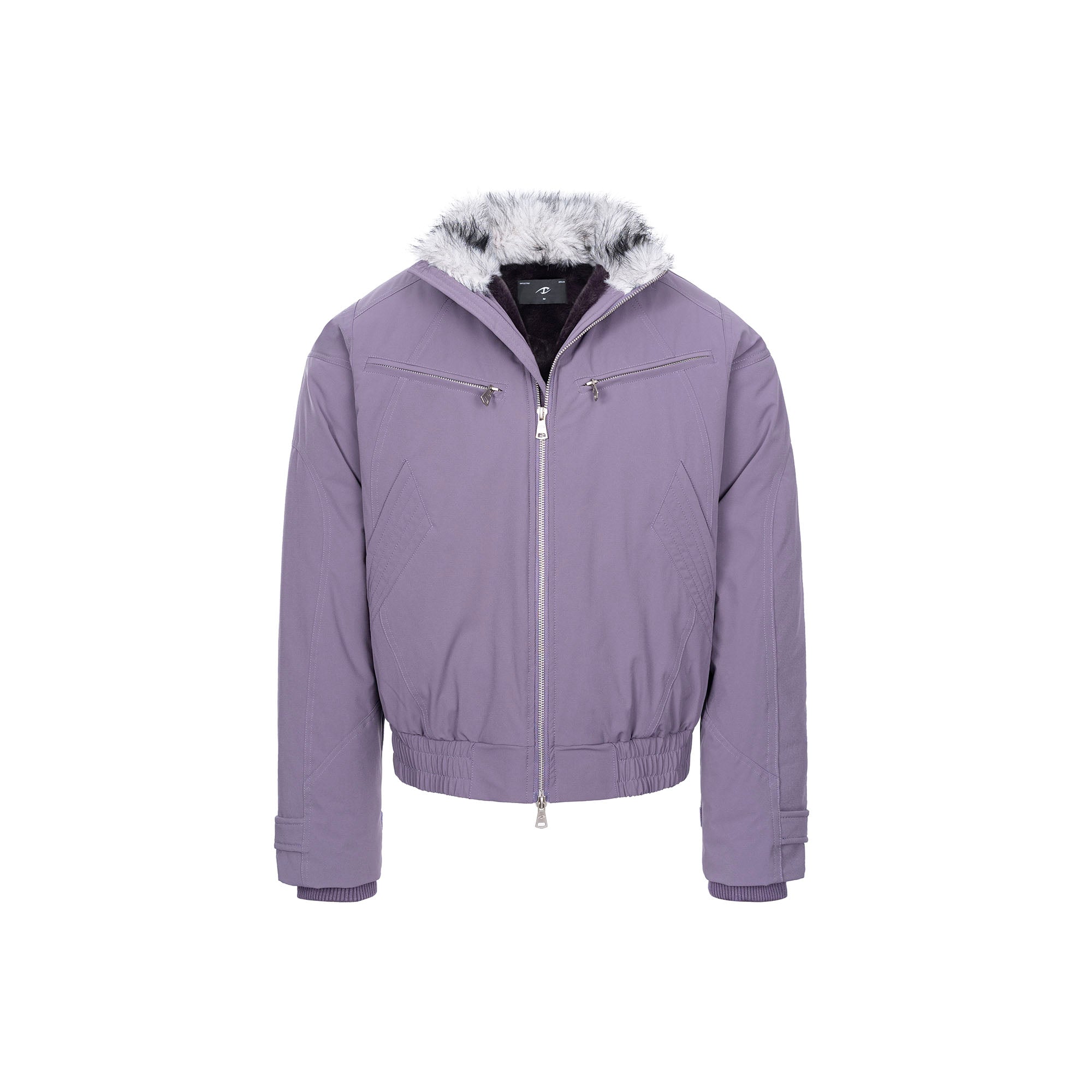 CATSSTAC Faux Fur Collar Waterproof Harrington Jacket