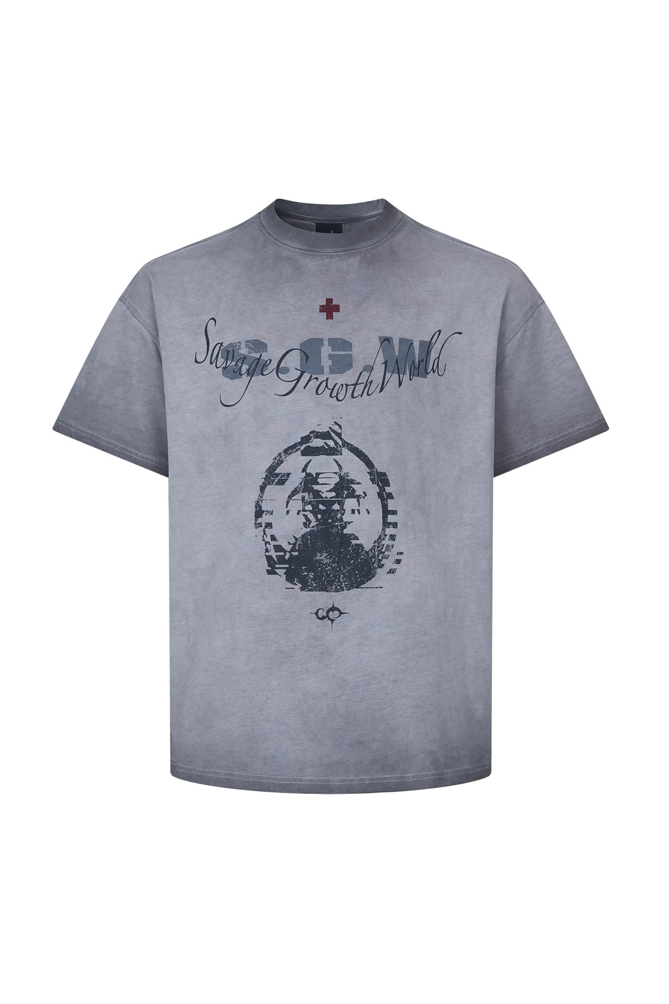 SAVAGEGROWTHWORLD Distressed GhosteMane T-Shirt, premium urban and streetwear designers apparel on PROJECTISR.com, SAVAGEGROWTHWORLD