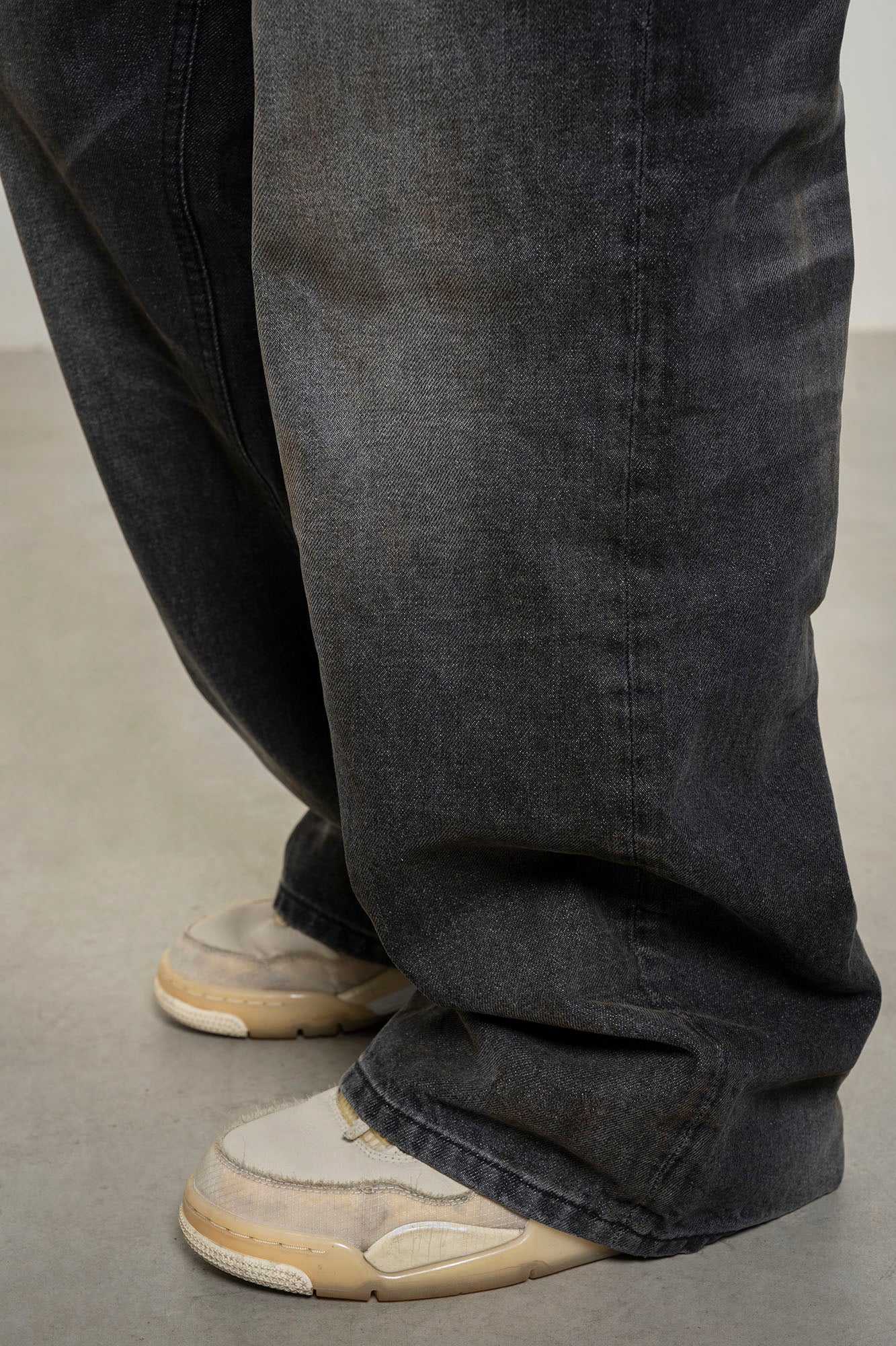 MAKEMORE Dirty Fit Straight-Leg Oversized Jeans (延后,暂无定价), premium urban and streetwear designers apparel on PROJECTISR.com, MAKEMORE