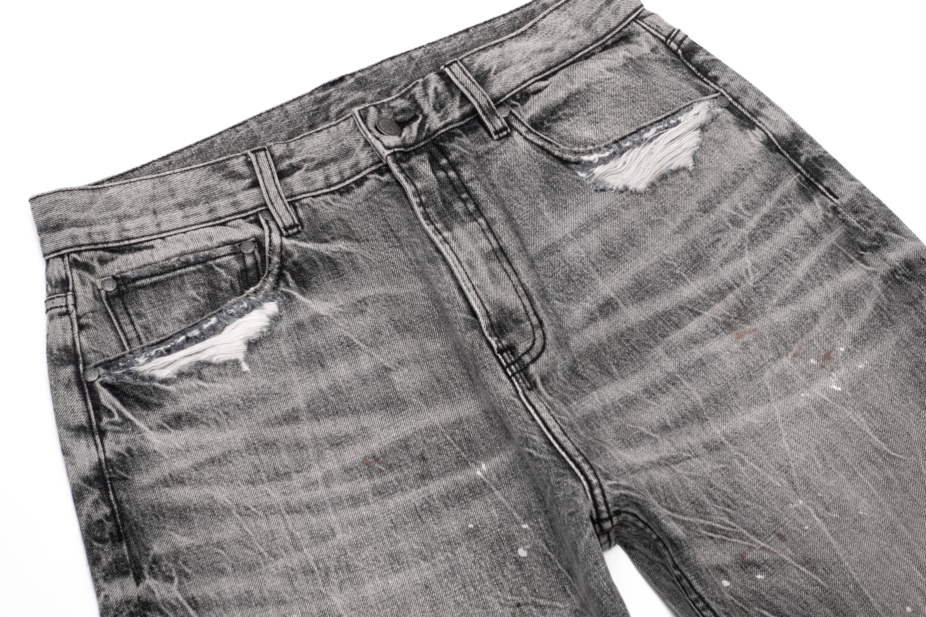 IN EXISTENCE Selvedge Slub Yarn Straight-Leg Jeans
