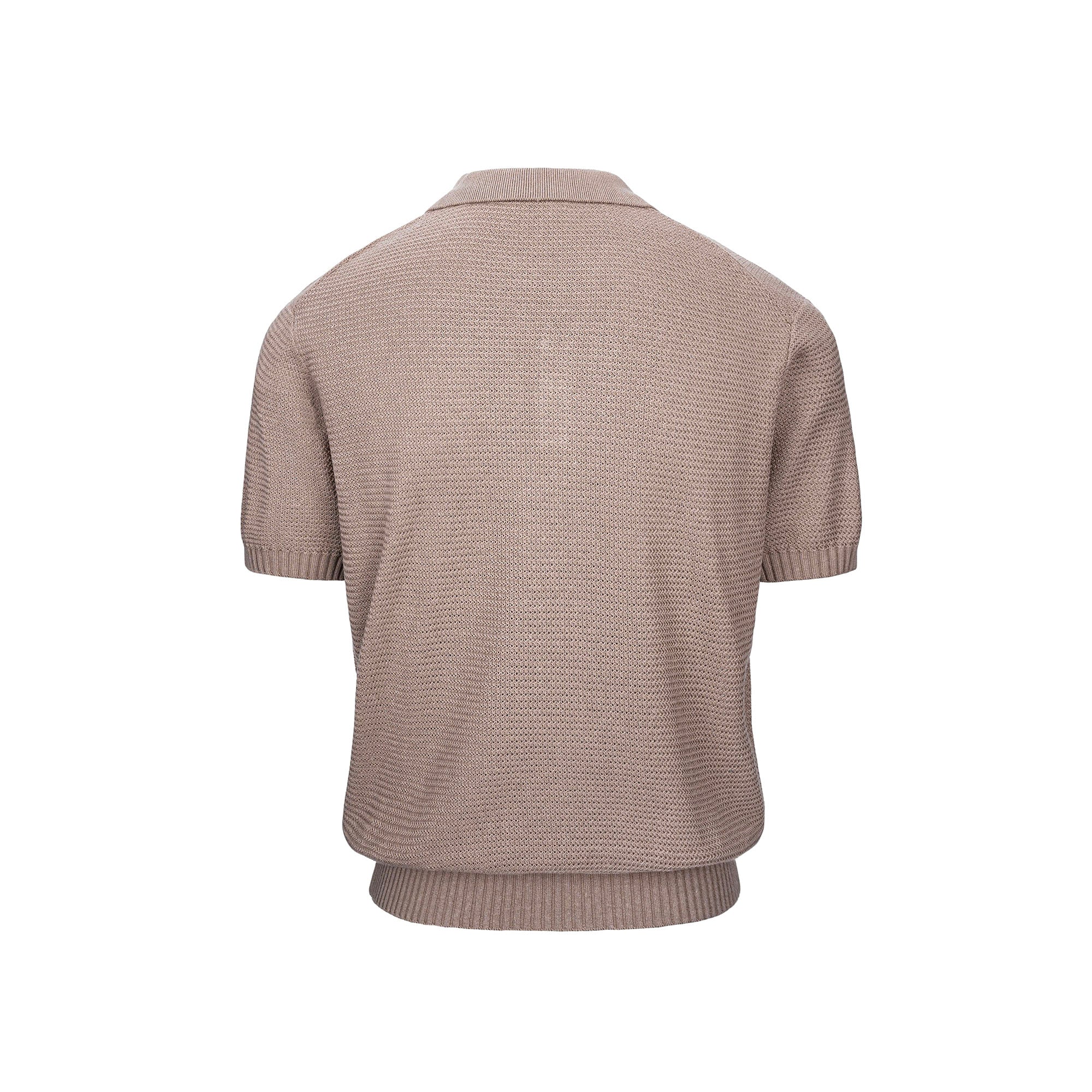 CATSSTAC Linen-Blend Knitted Polo Tee, premium urban and streetwear designers apparel on PROJECTISR.com, CATSSTAC